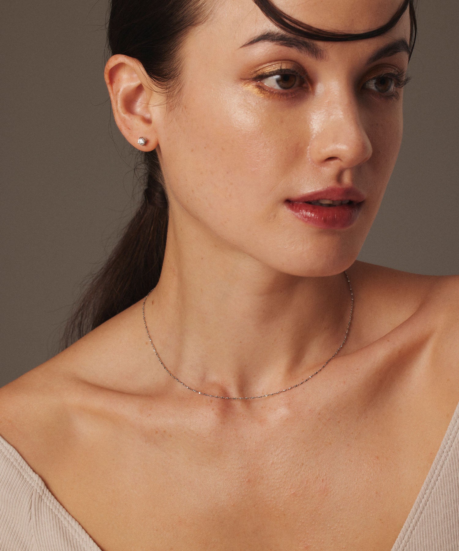 [Silver] Zirconia earrings