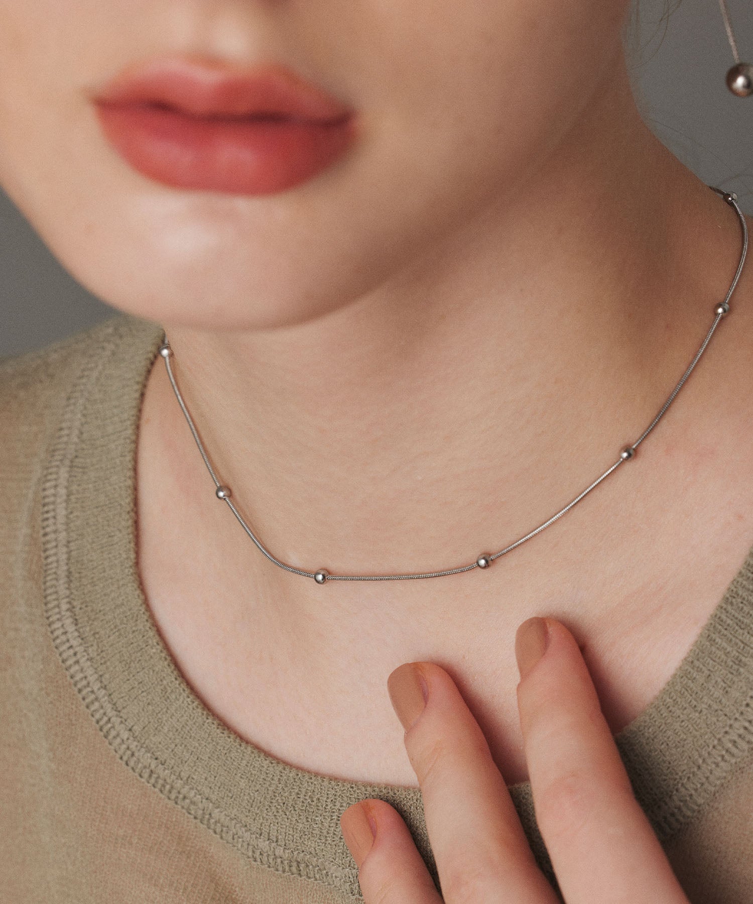 [Silver] Dotball Necklace