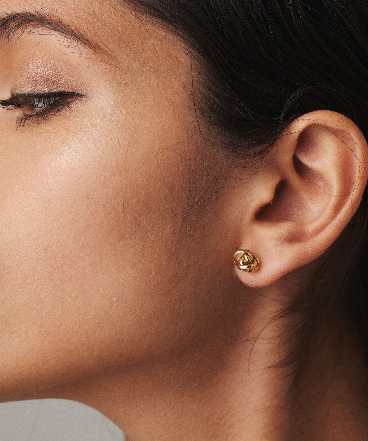 [Gold] Triple Ring Earrings