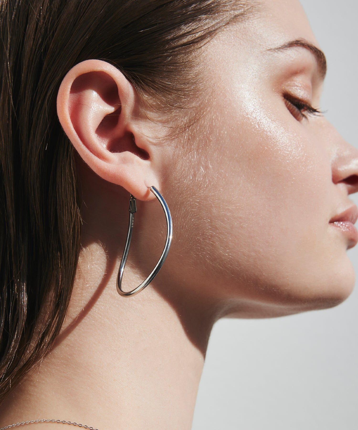[Silver] Big Drop Earrings