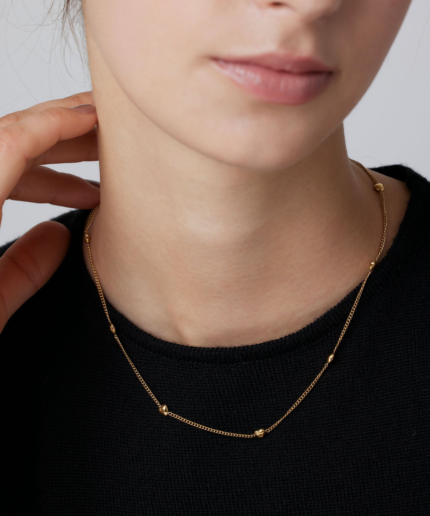 [Gold] Heart Chain Necklace