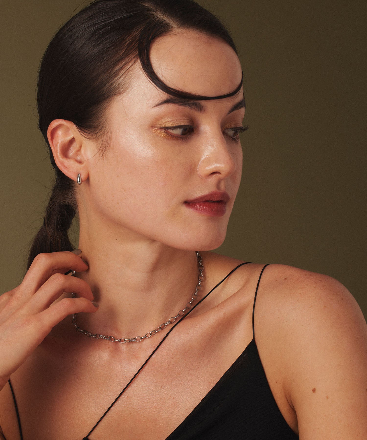 [Silver] Ring Chain Necklace