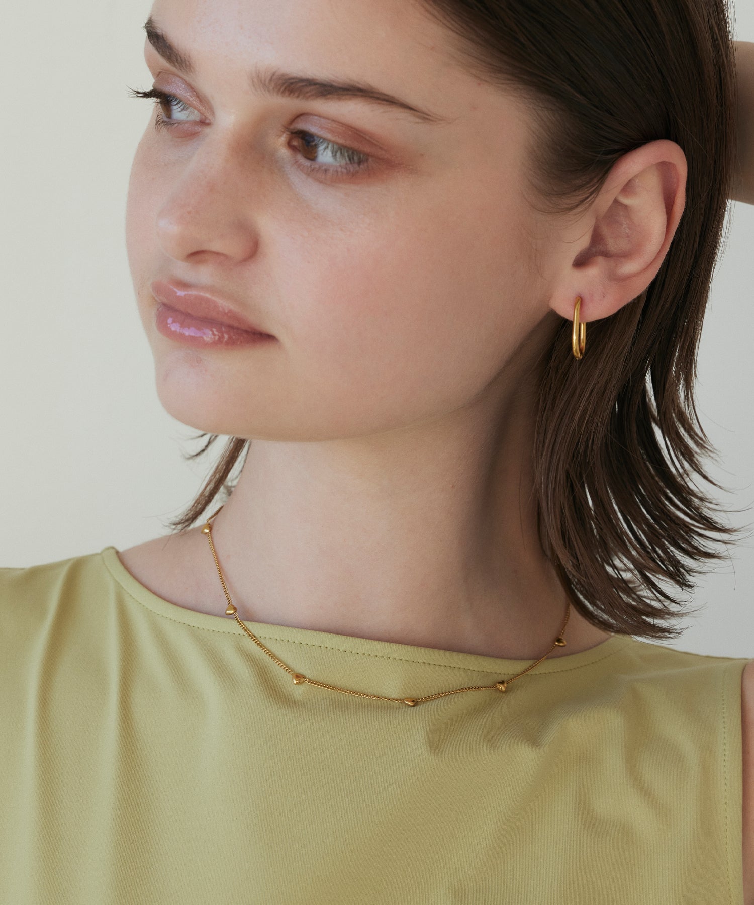 [Gold] Heart Chain Necklace
