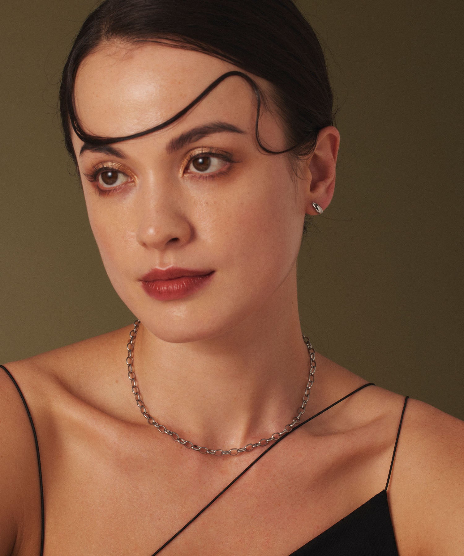 [Silver] Ring Chain Necklace