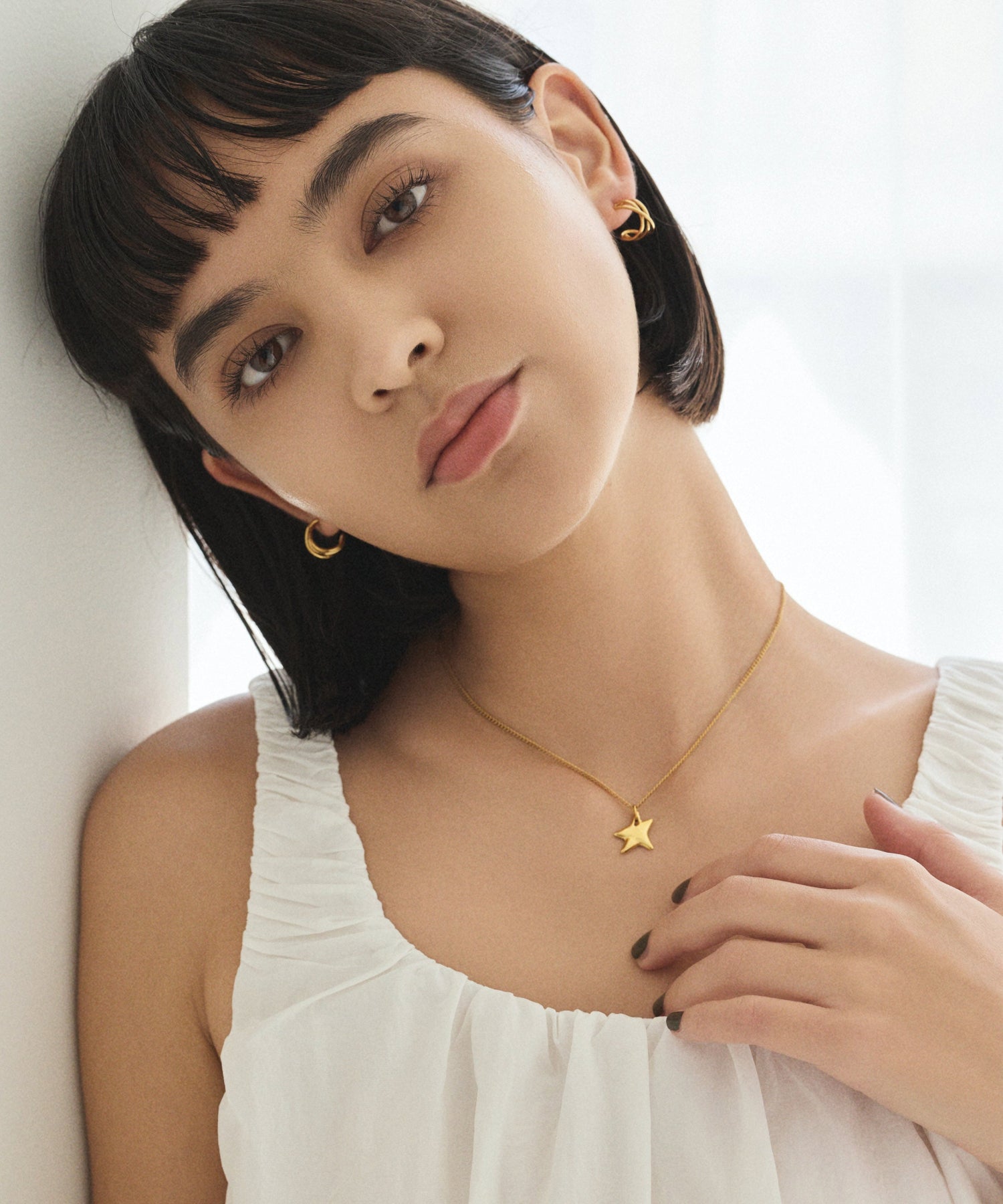 [Gold] Astro Slide Chain Necklace