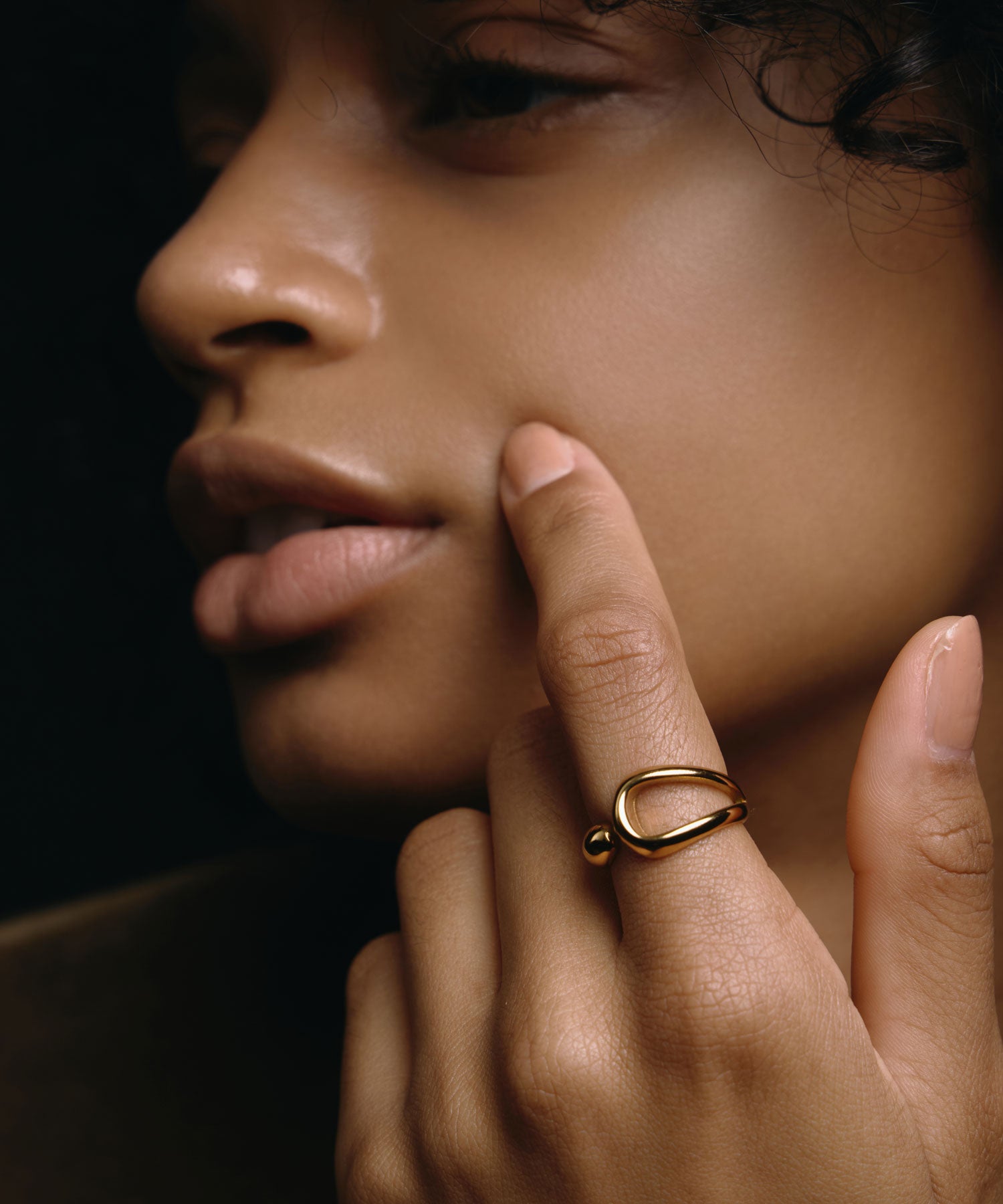 [Gold] Hold Line Ring