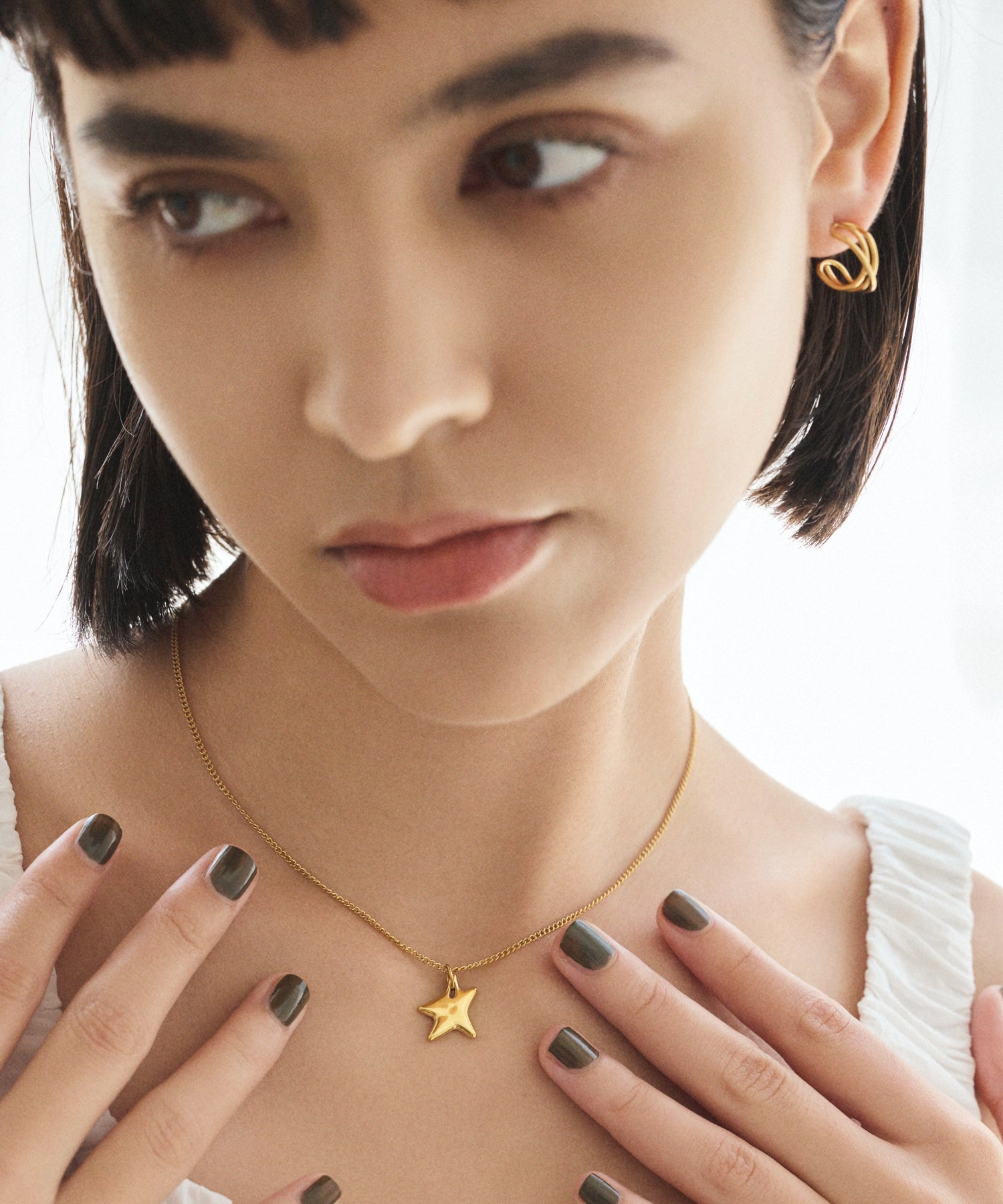 [Gold] Astro Slide Chain Necklace