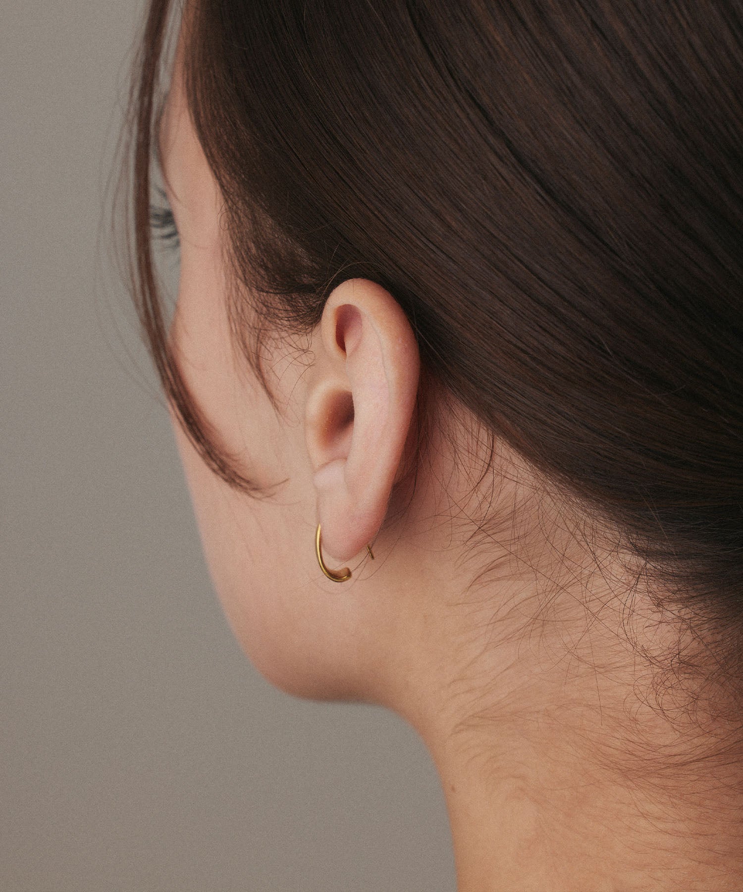 [Gold] Flat Icicle Earrings