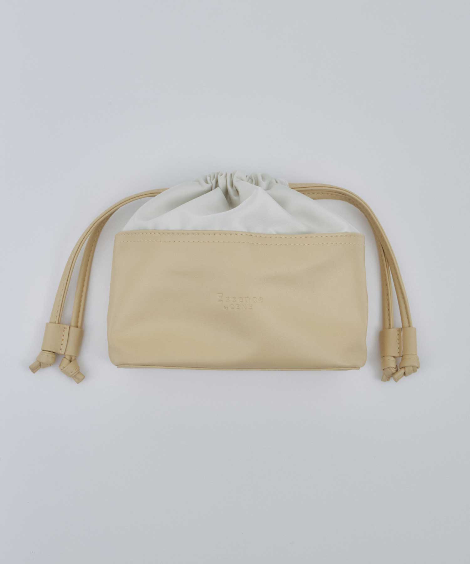 【展示会商品(10月下旬発送予定)】[マスタード]ノットギャザーポーチ