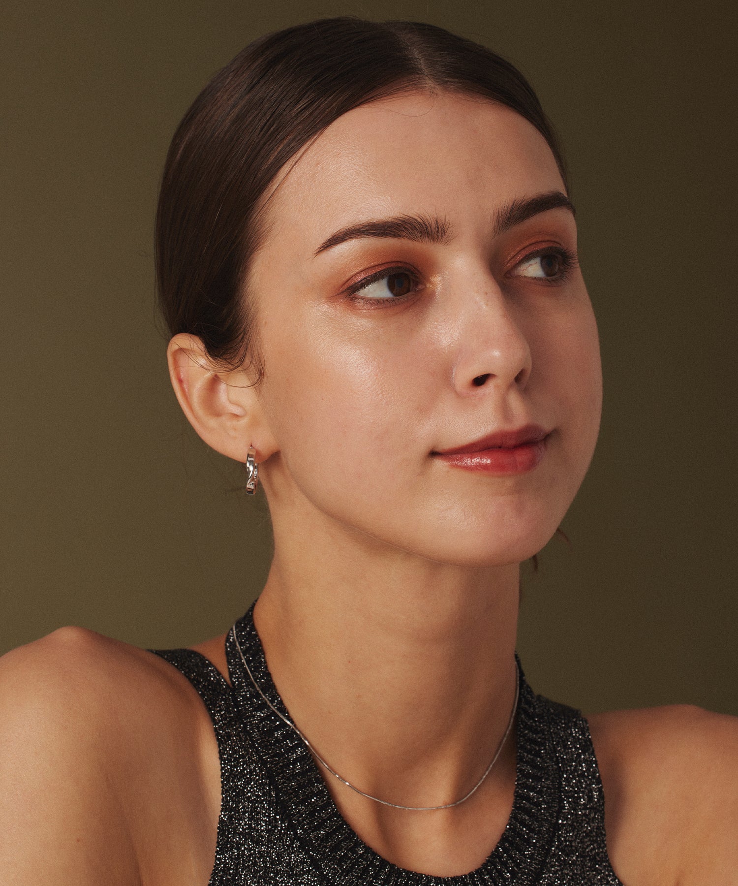 [Silver] Shave Earrings
