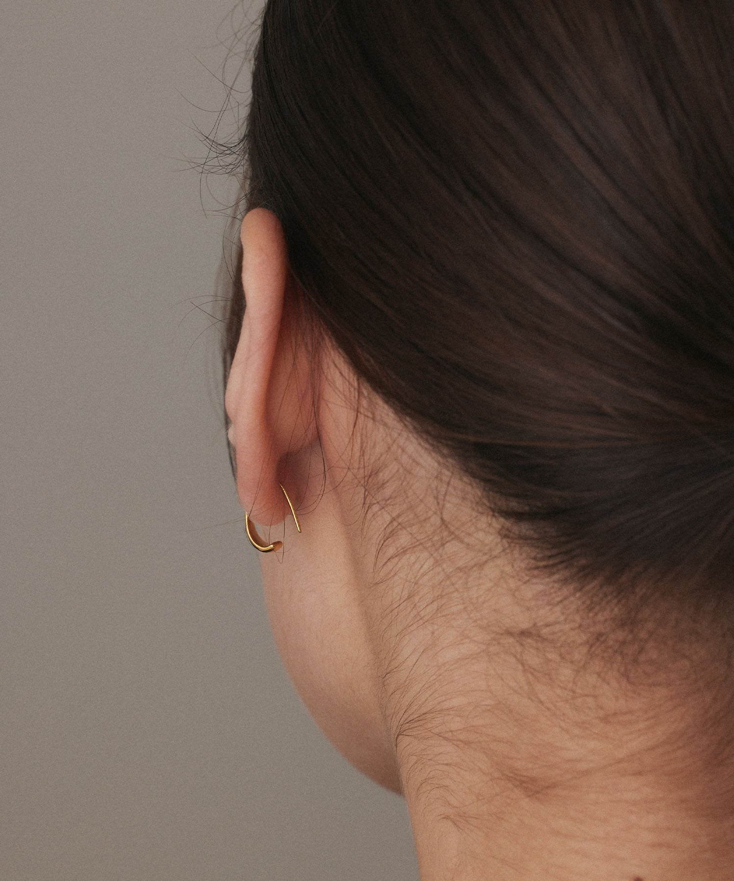 [Gold] Flat Icicle Earrings