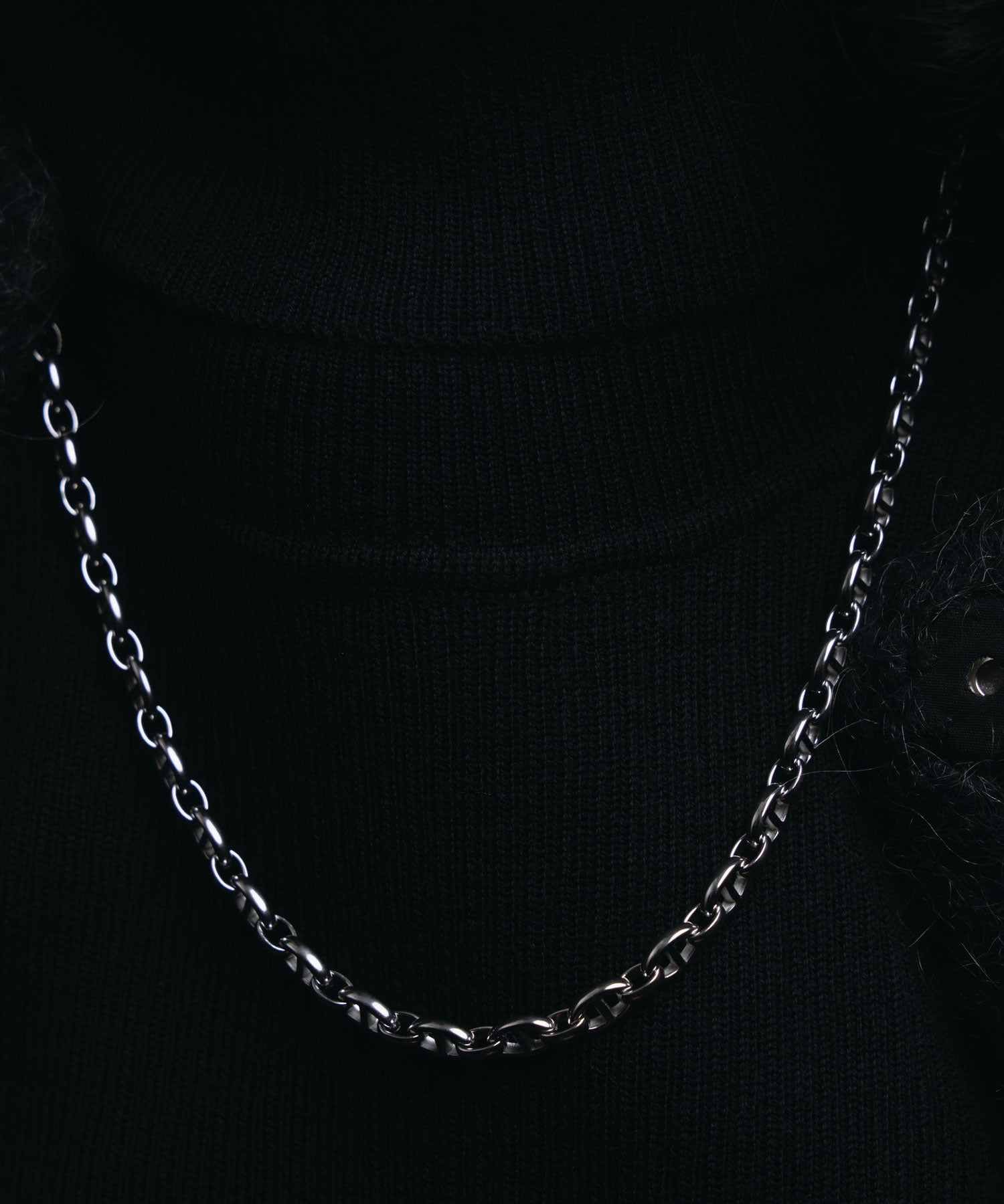 [シルバー]アンカーチェーンネックレス