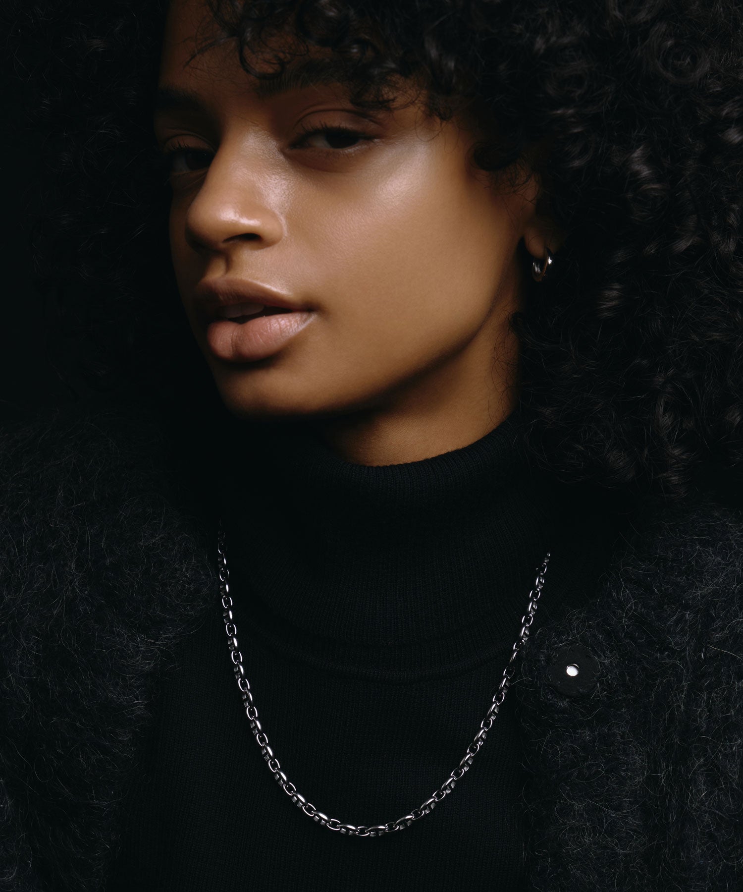 [シルバー]アンカーチェーンネックレス