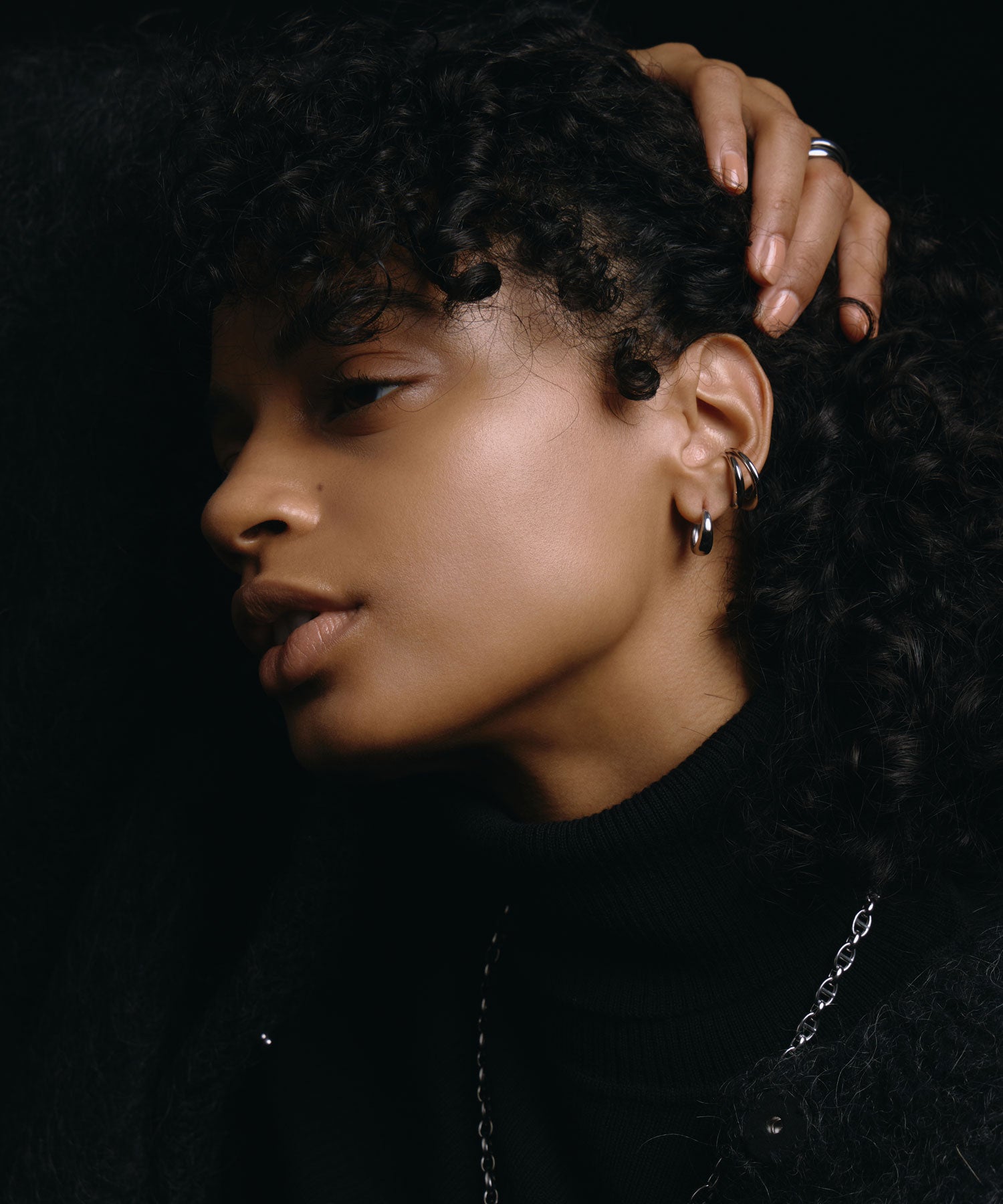 [シルバー]アンカーチェーンネックレス