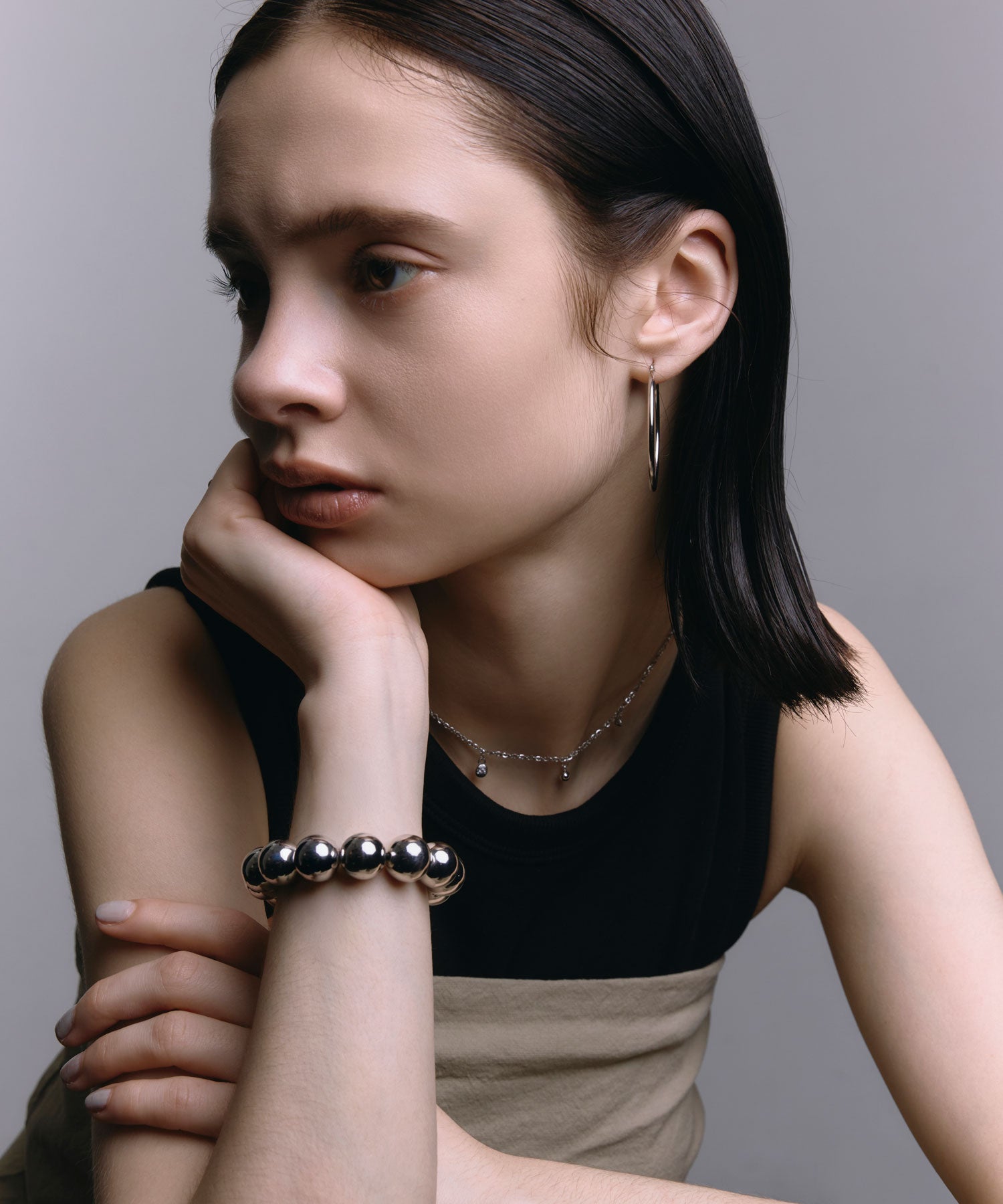 [シルバー]ボールヘアタイ