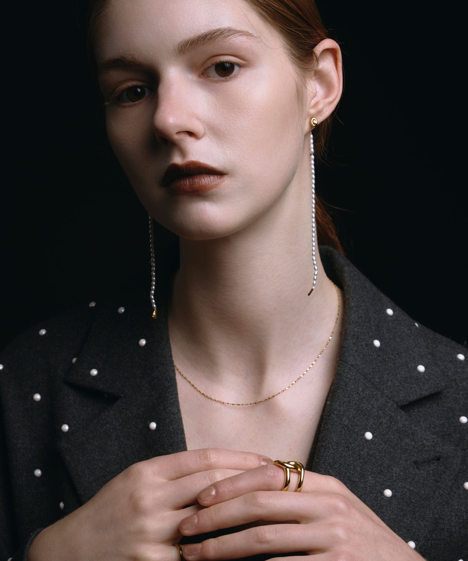 [ゴールド]ビッグクロスリング