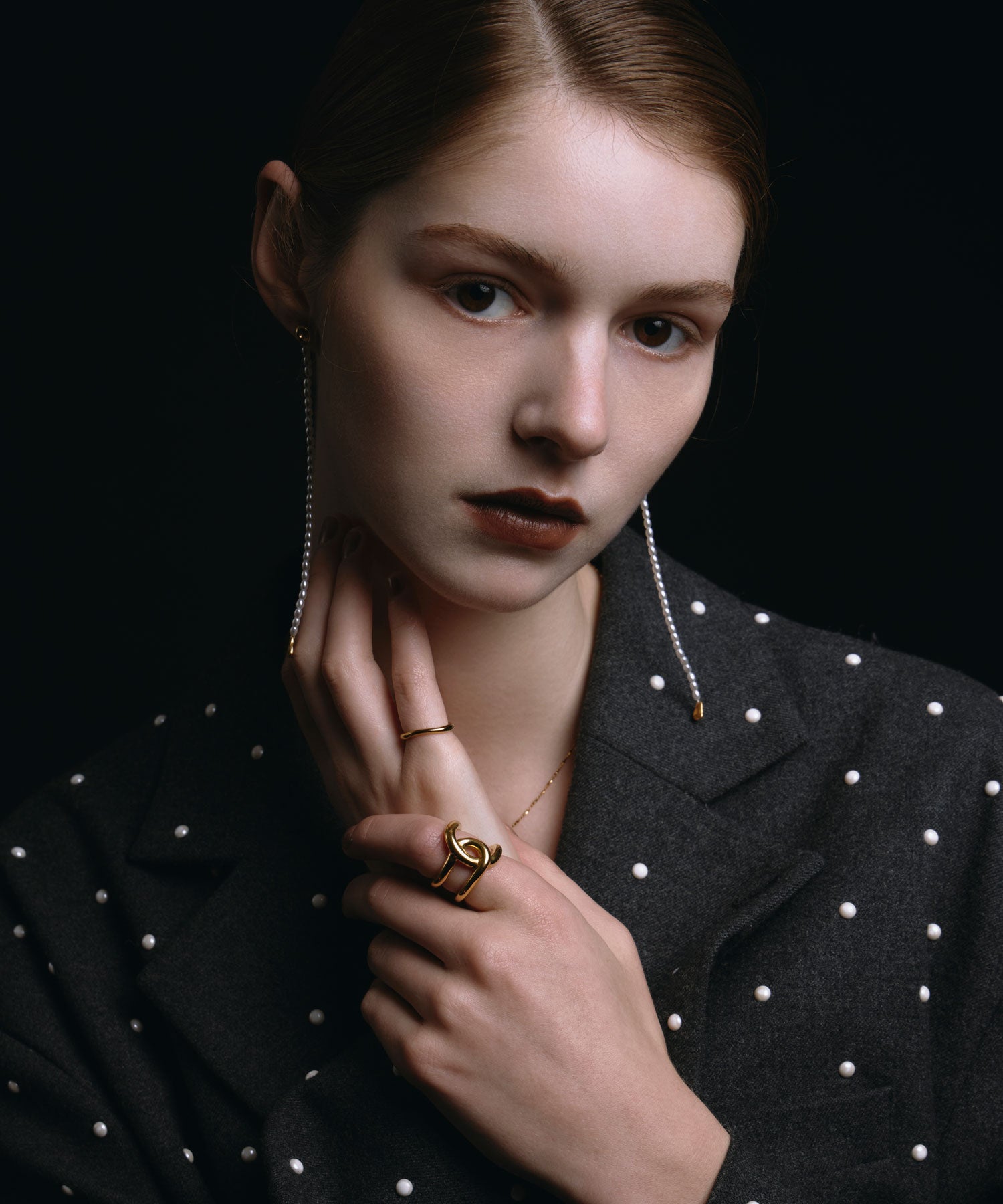 [ゴールド]ビッグクロスリング