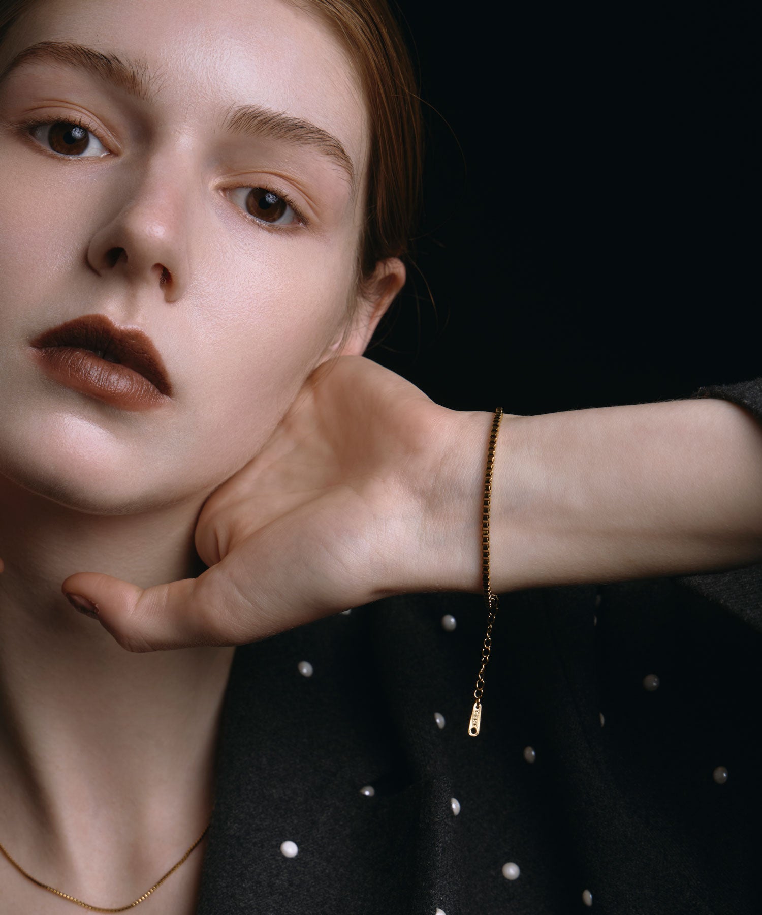 [ゴールド]ボックスチェーンブレスレット