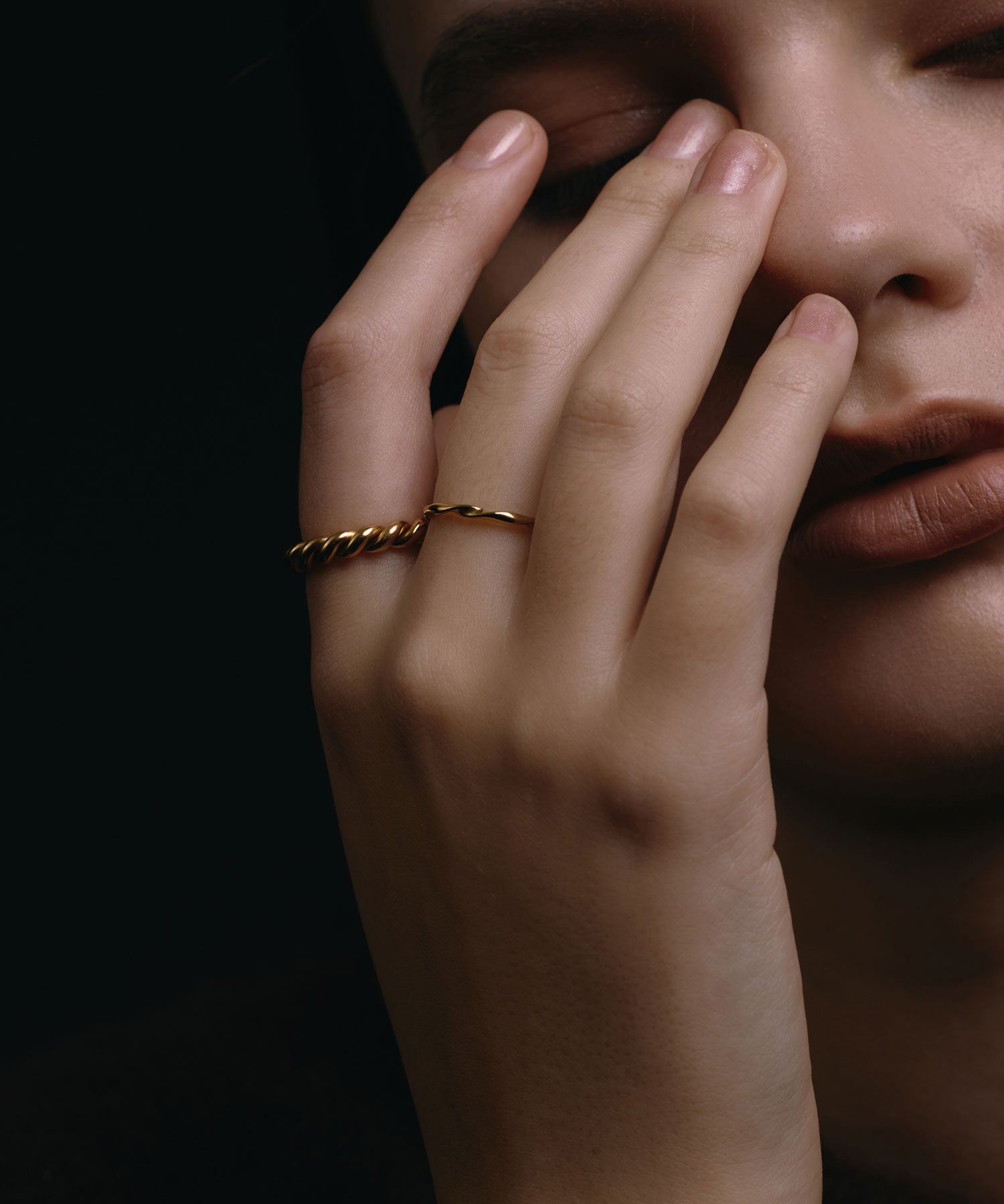 [Gold] Broad Twist Ring