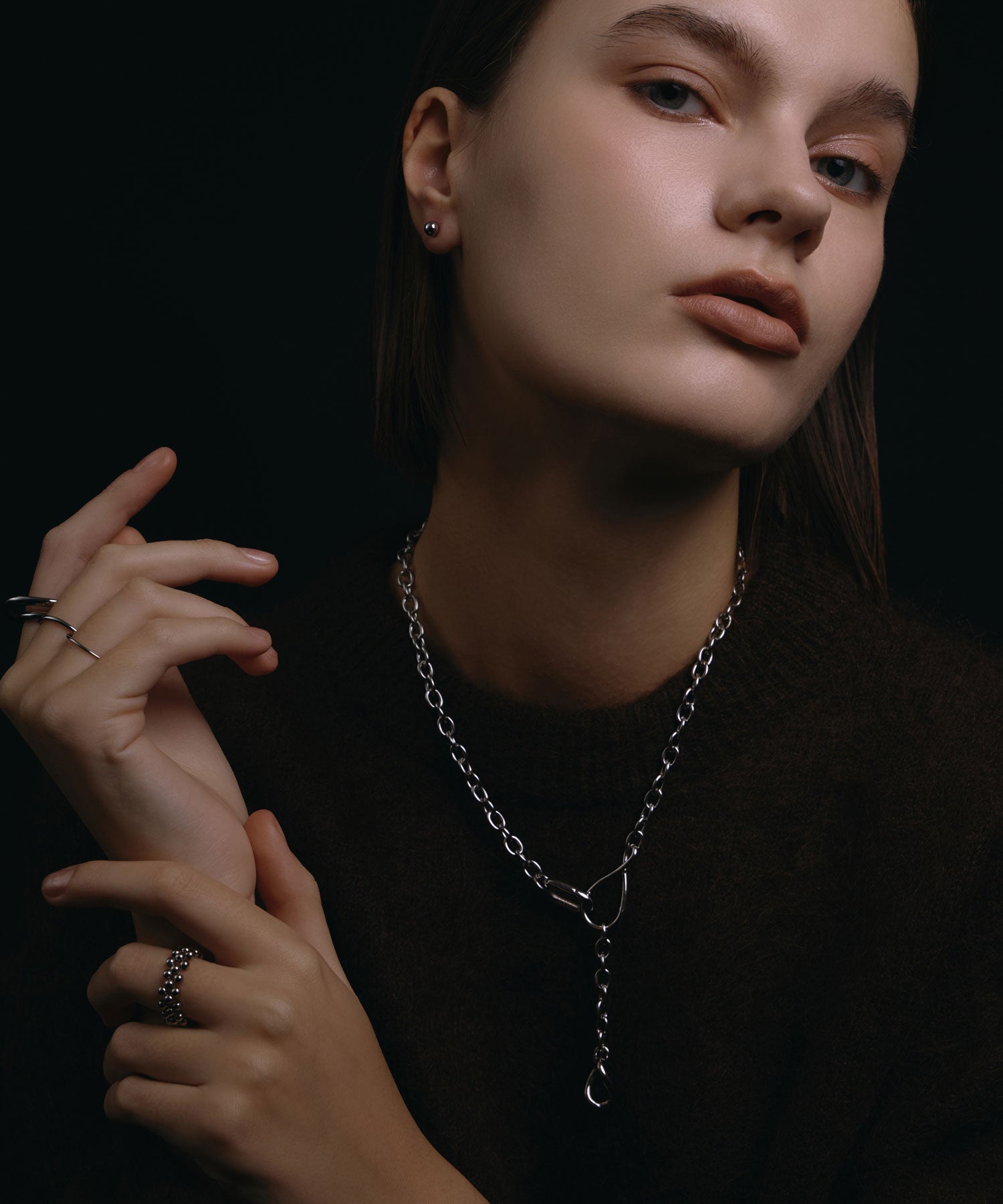 [Silver] Carabiner Necklace