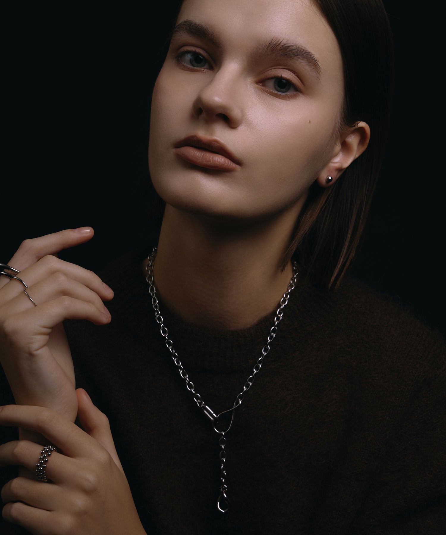 [Silver] Carabiner Necklace