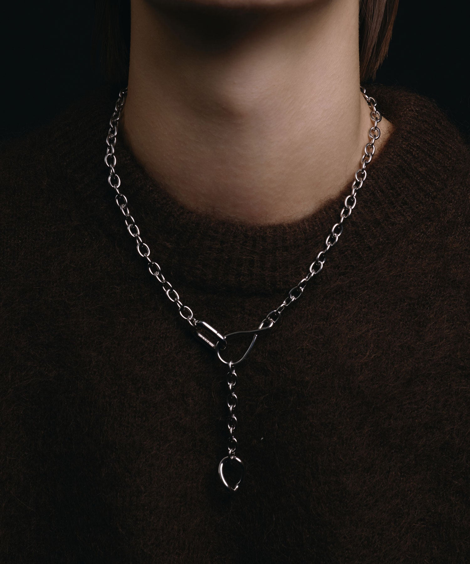 [Silver] Carabiner Necklace