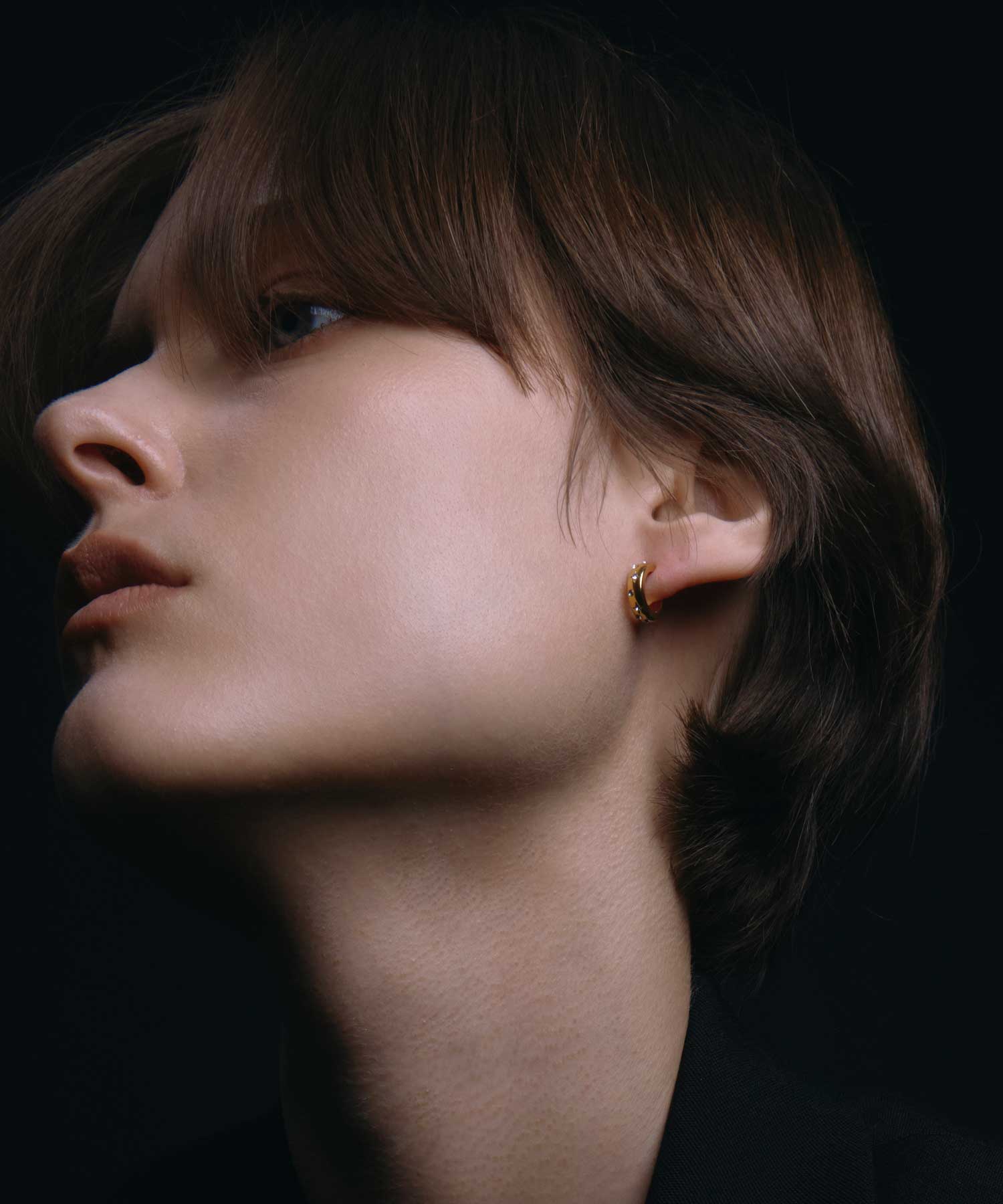 [ゴールド]セレスティアルフープピアス