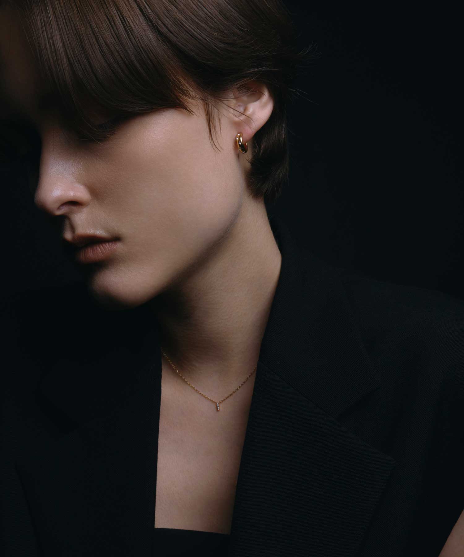 [ゴールド]セレスティアルフープピアス