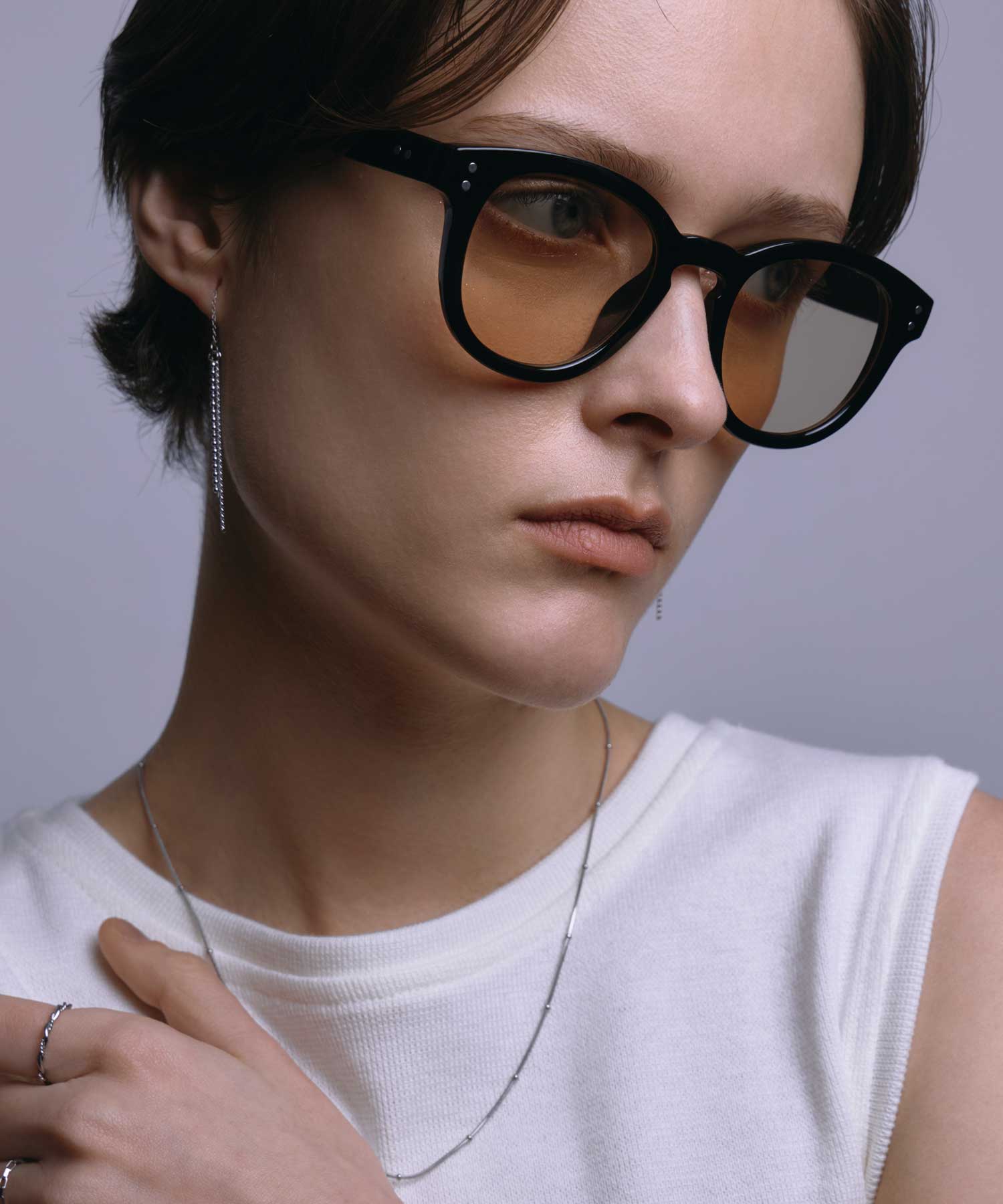 [ブラックxベージュ]クラシックウェリントン