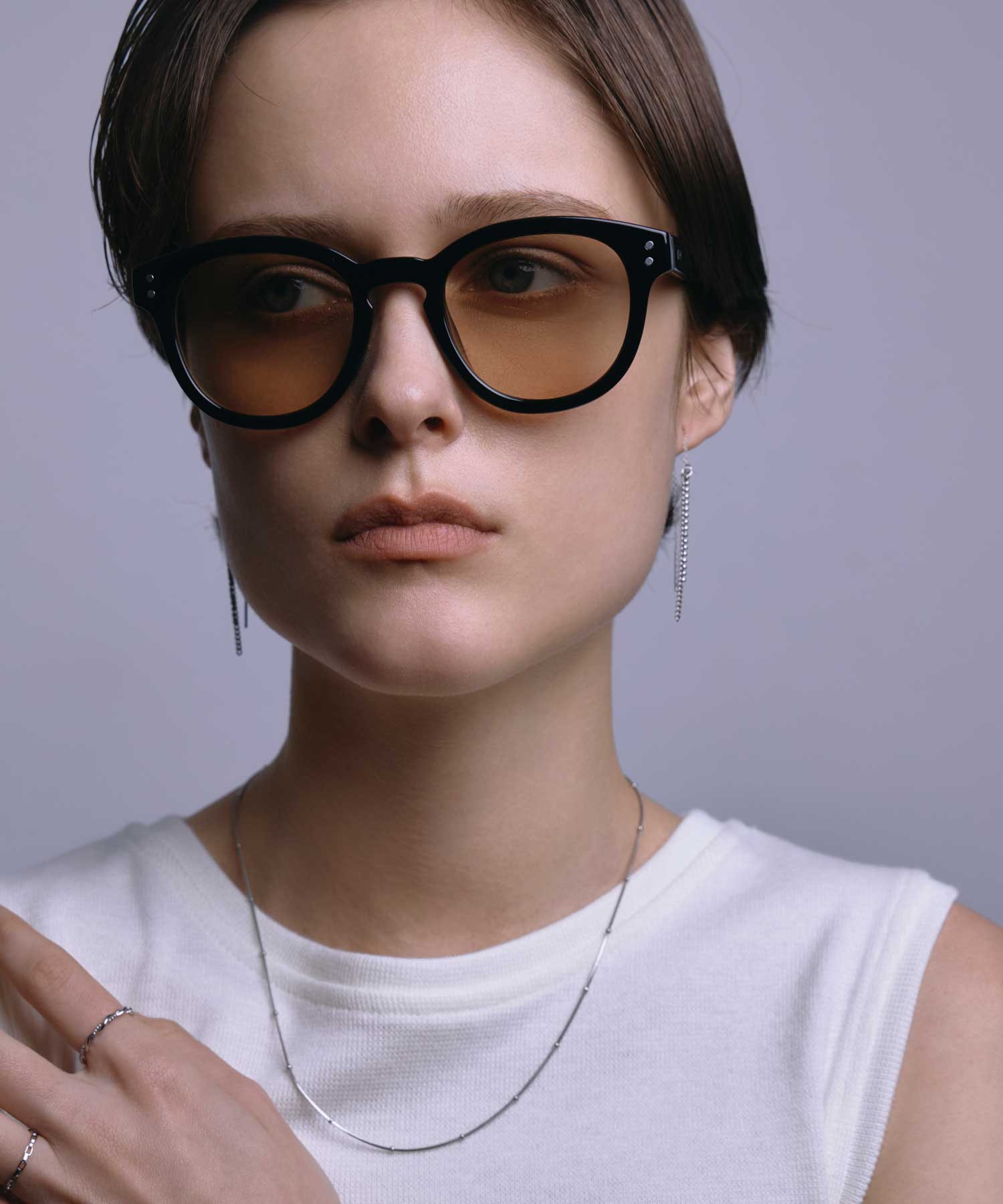 [ブラックxベージュ]クラシックウェリントン