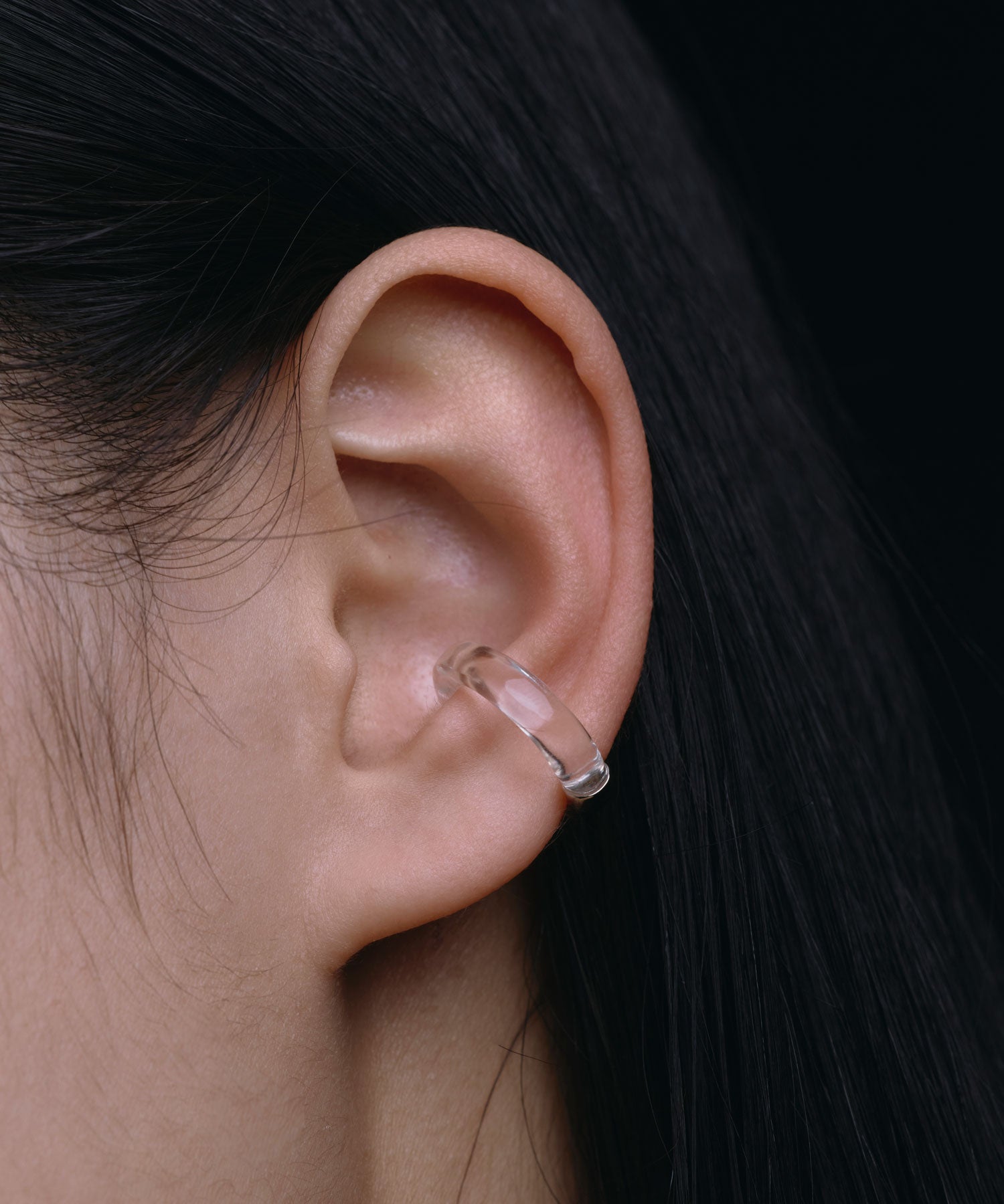 【展示会商品（预定3月下旬发送）】[銀色]透明金属组合袖