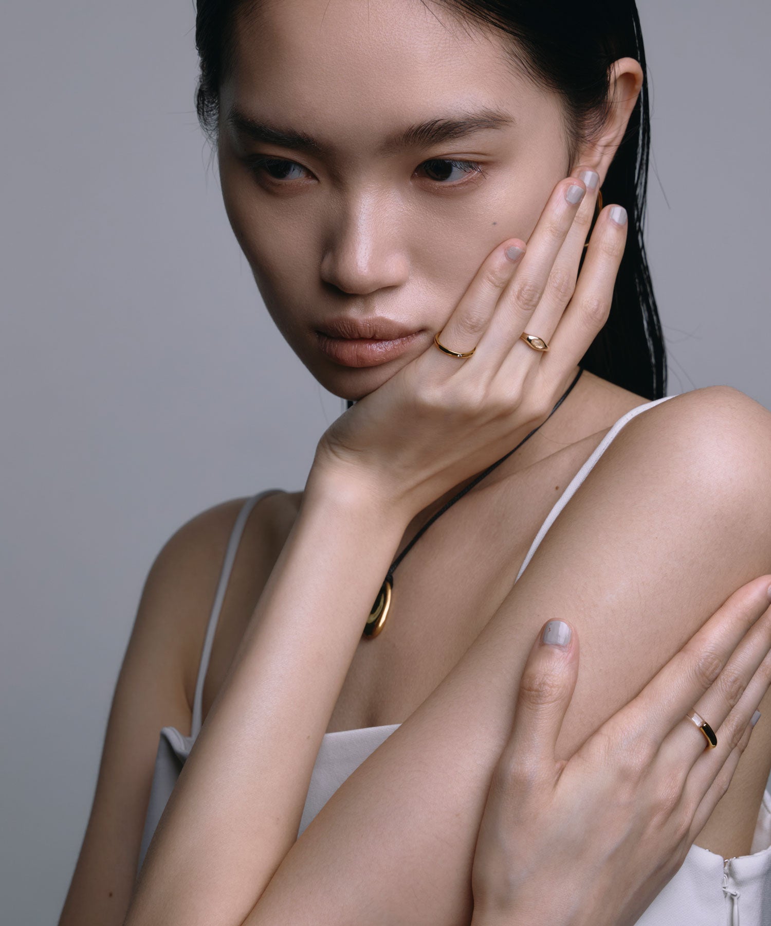 [ゴールド]クリアメタルコンビリング