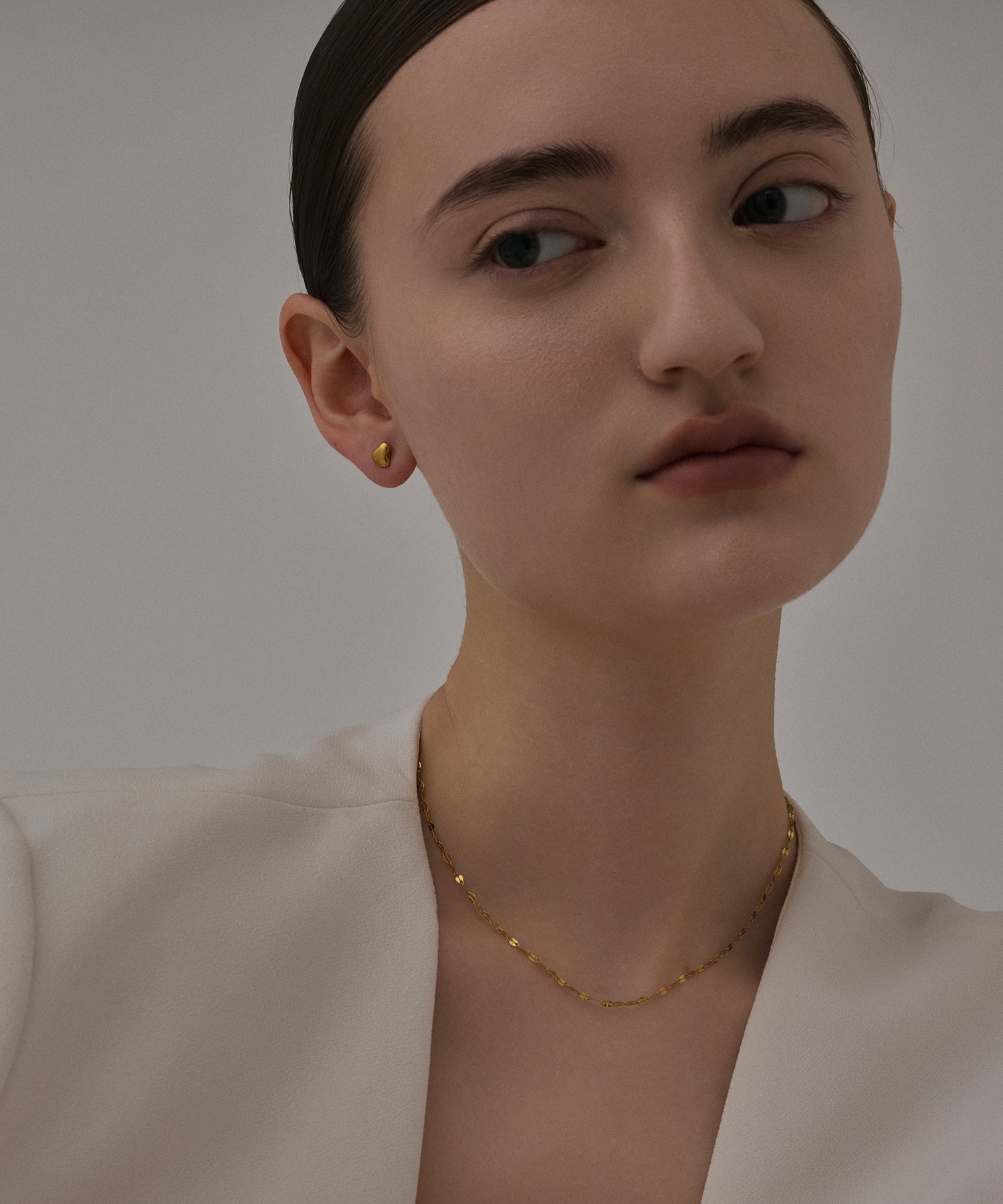 [Gold] Petal Chain Necklace
