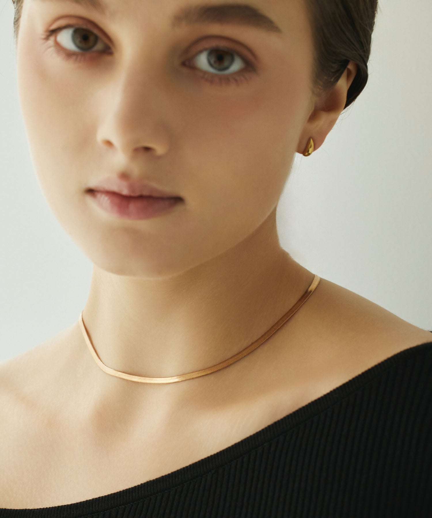 [Pink Gold] 3mm Snake Chain Necklace