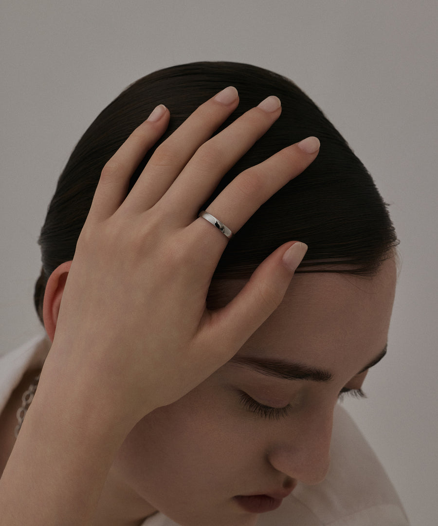 [シルバー]シンプルリング(3mm)