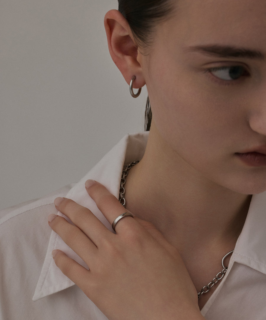 [シルバー]シンプルリング(3mm)