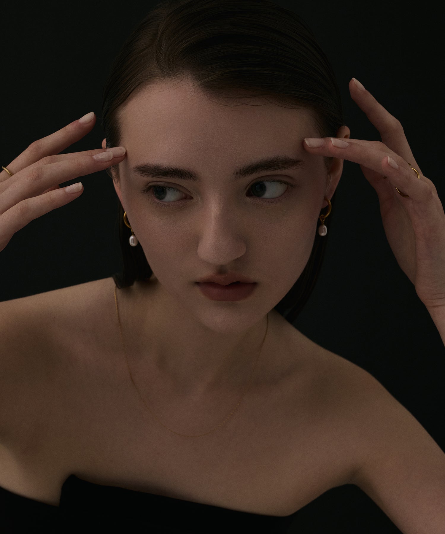 ゴールド チェーンネックレス 約45cm ゴールド]0.6mmチェーンネックレス/45cm