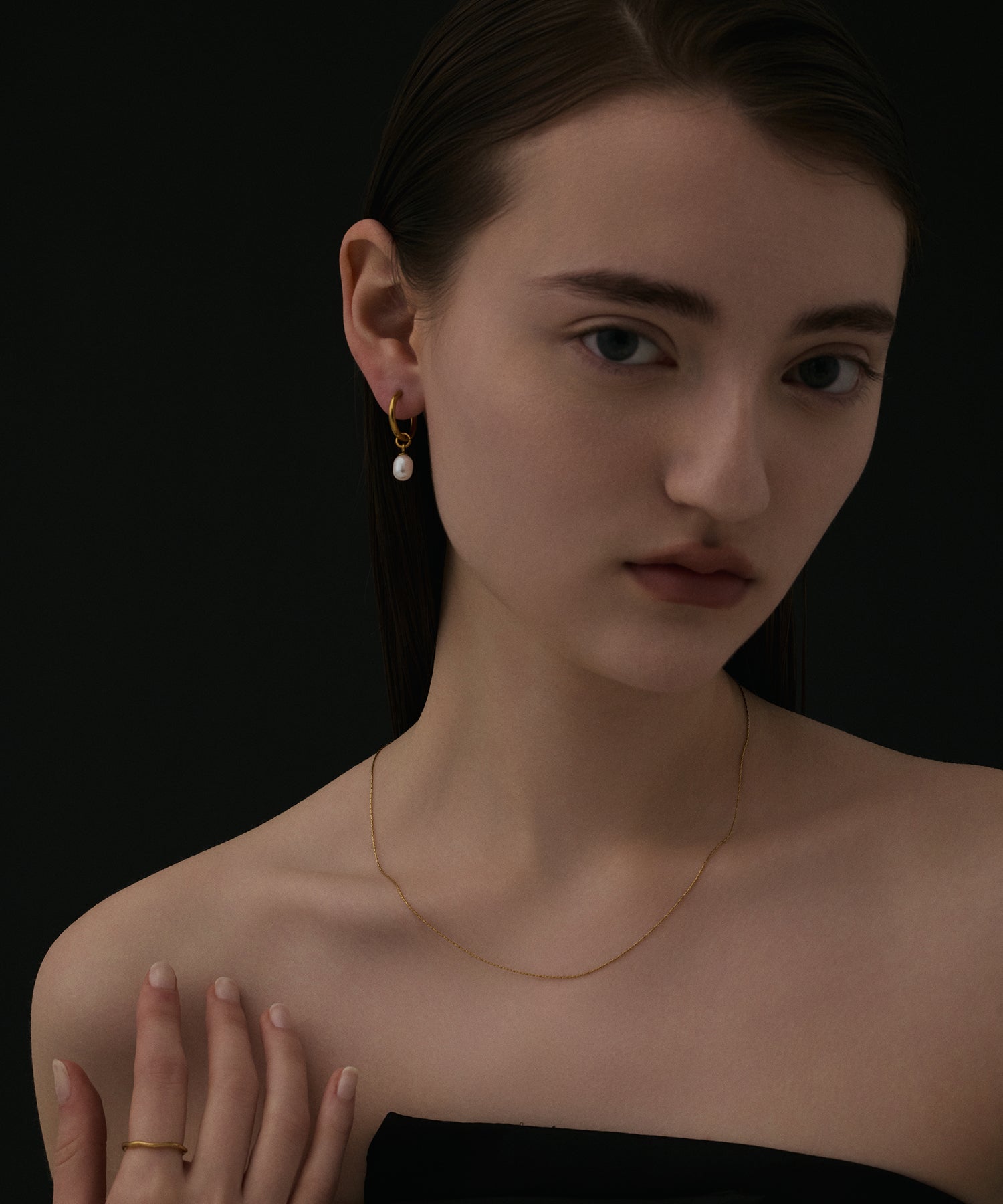 ゴールドチェーンネックレス 約45cm 約45cm ペーパークリップ ネックレス チェーン 幅約3.5mm K18 YG 18金