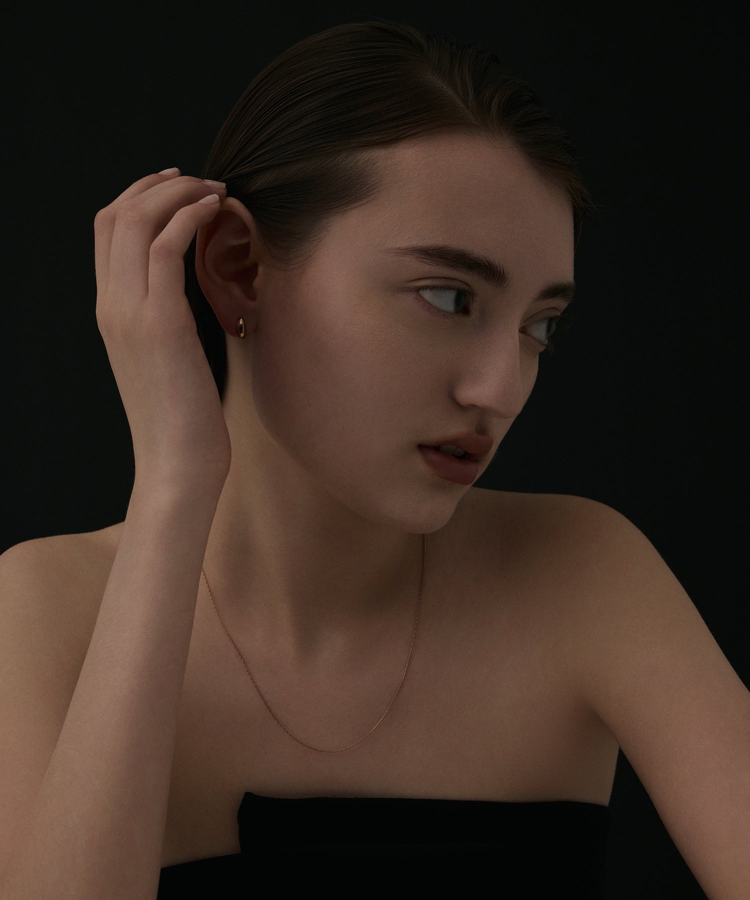 ピンクゴールド]0.6mmチェーンネックレス/45cm