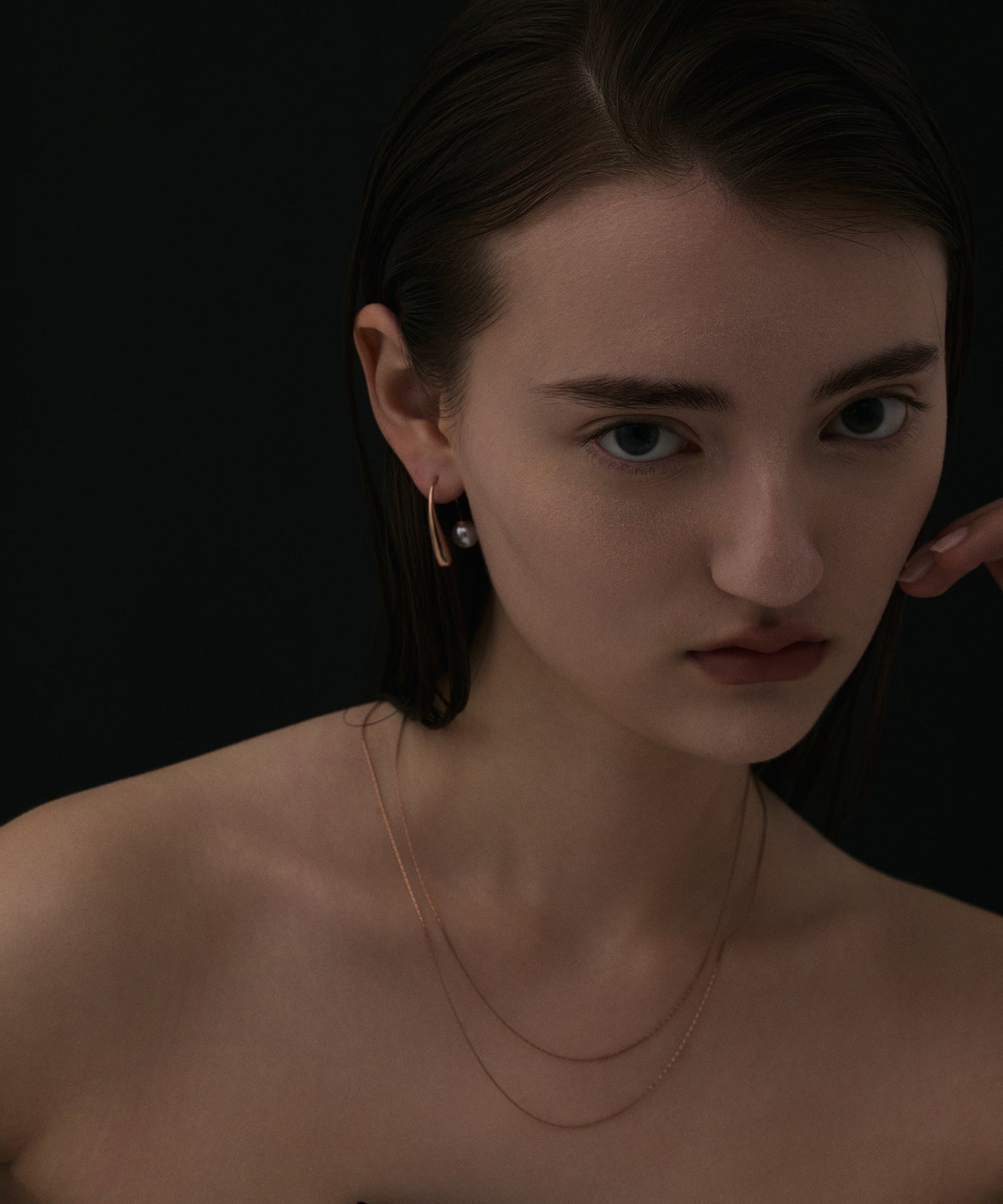 ピンクゴールド]0.6mmチェーンネックレス/45cm