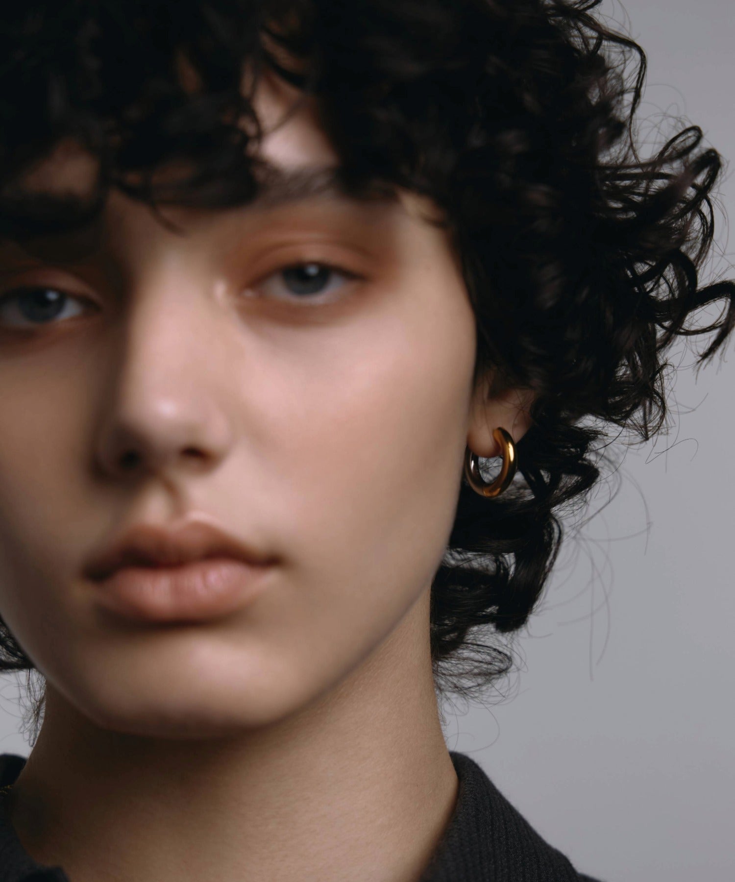 2way bicolor hoop earrings