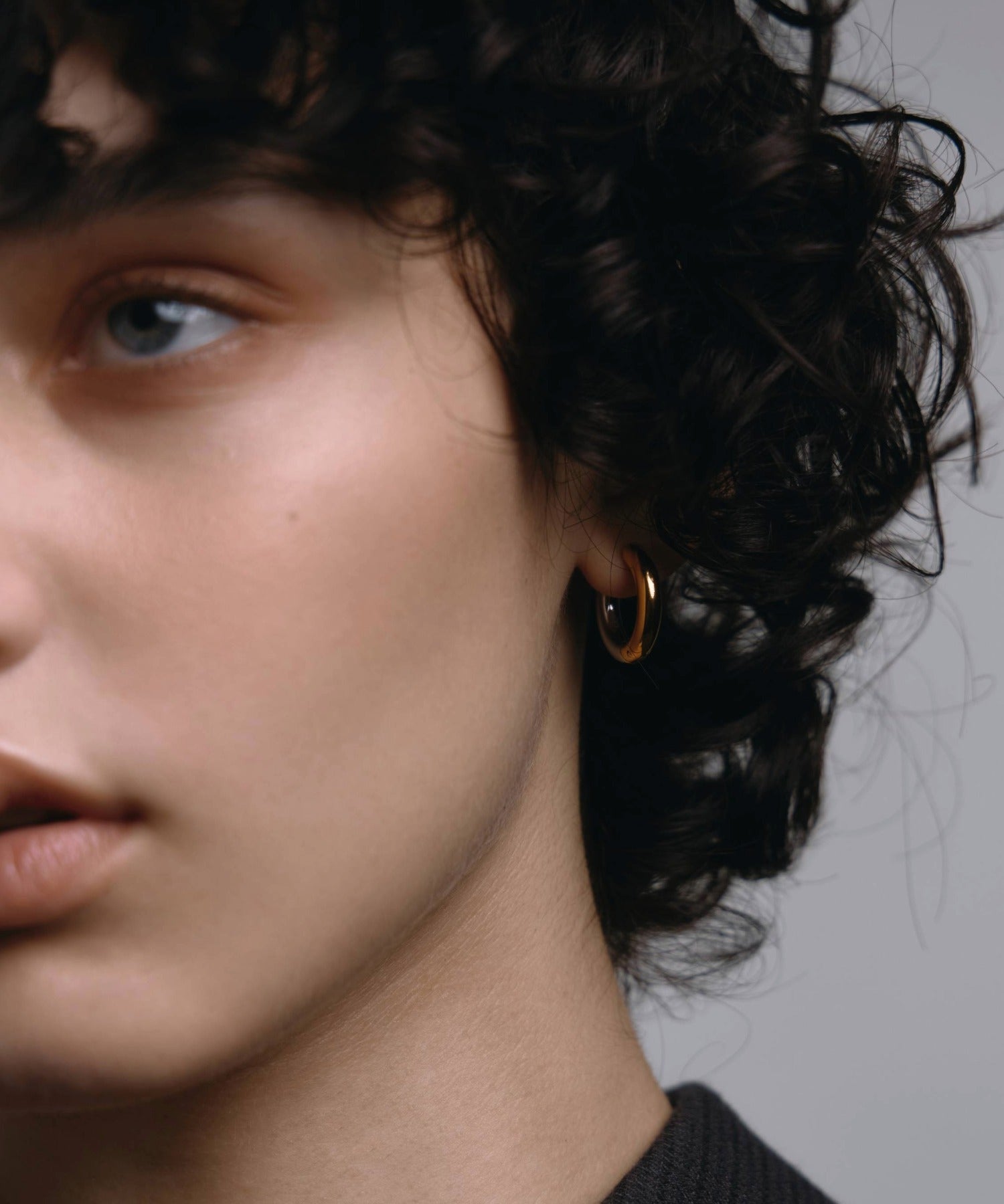 2way bicolor hoop earrings