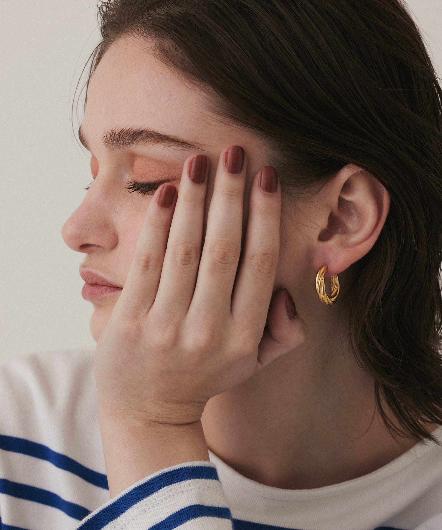 ゴールド]ブーケピアス