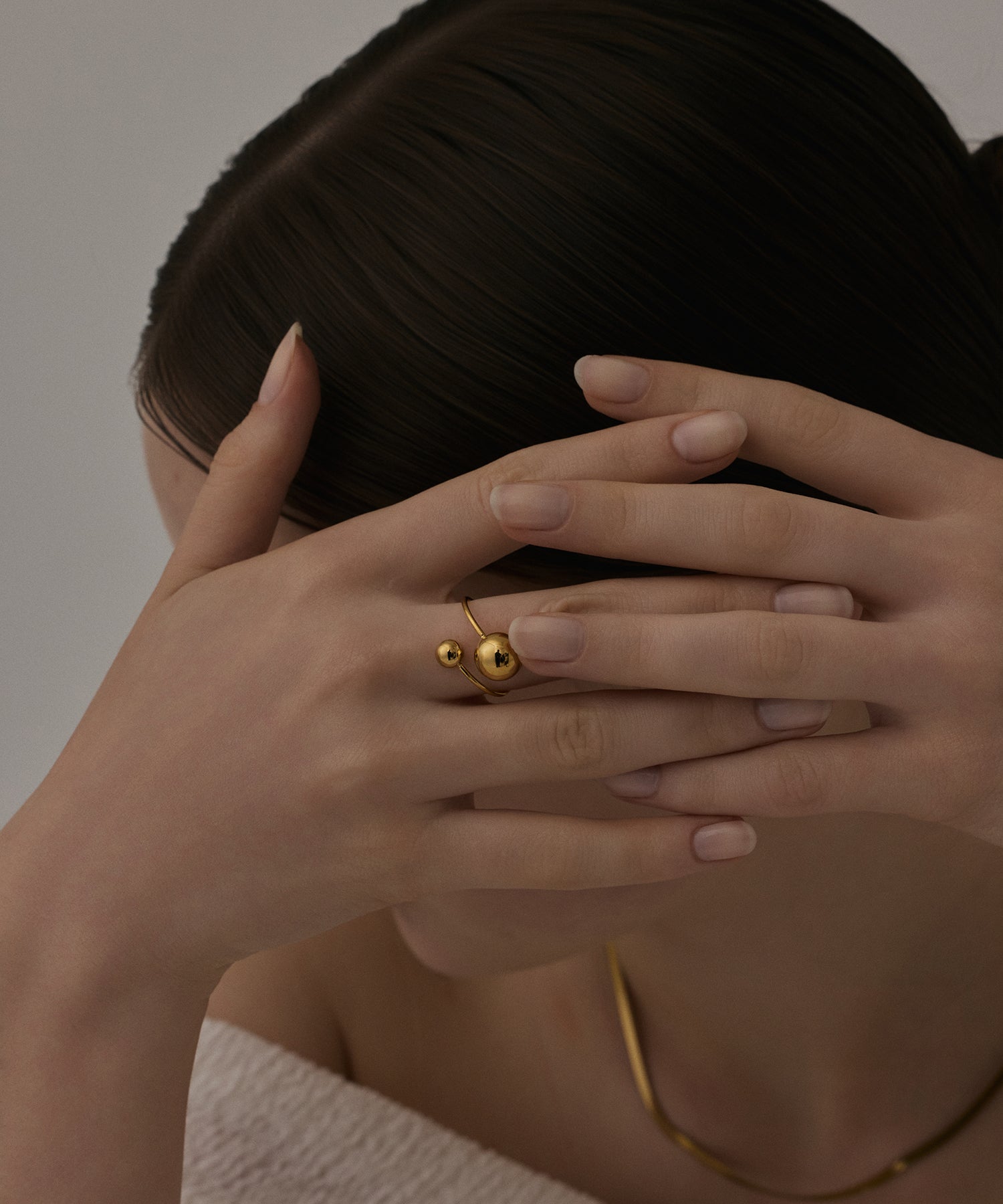 [Gold] Double Ball Ring