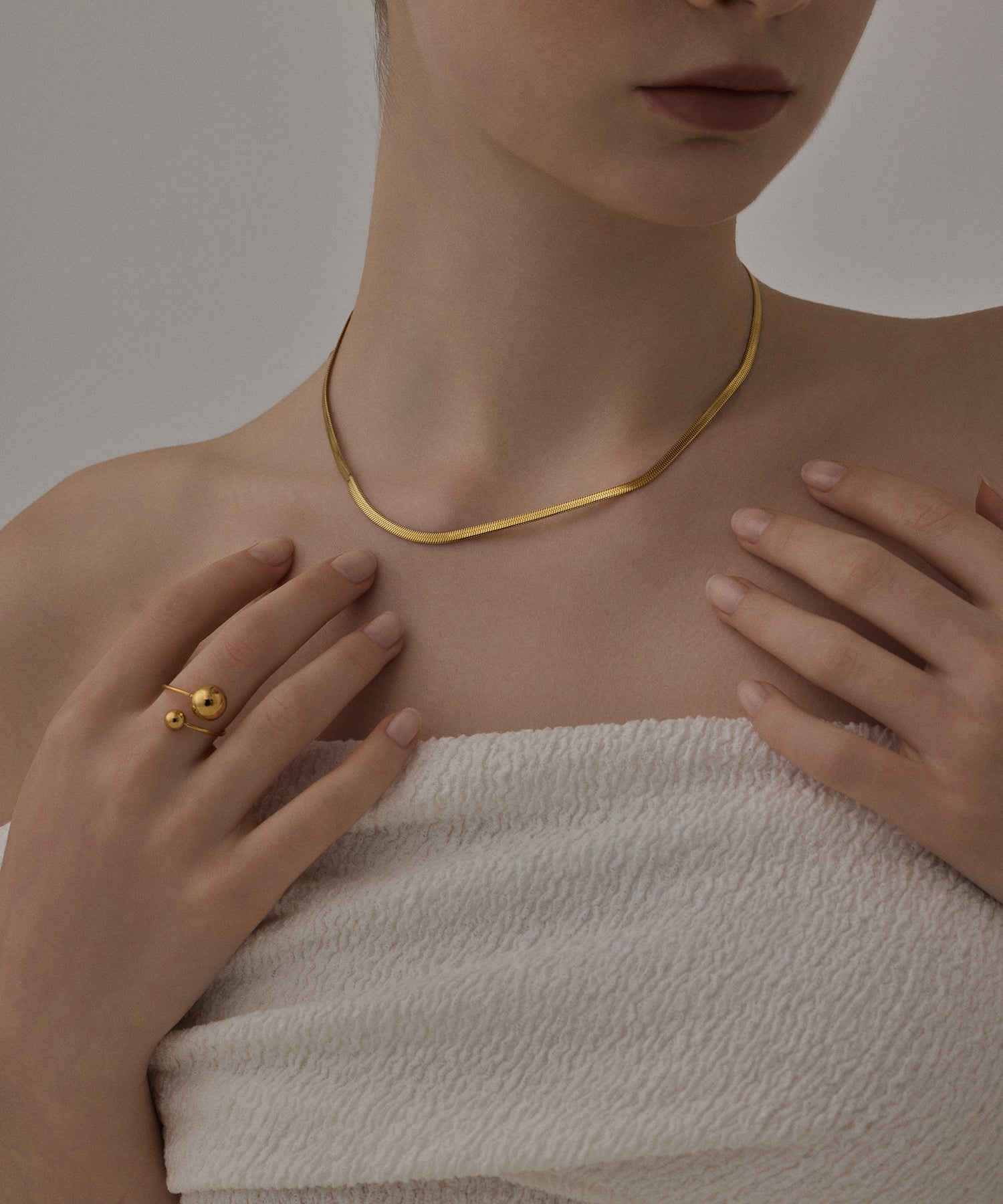 [Gold] Double Ball Ring