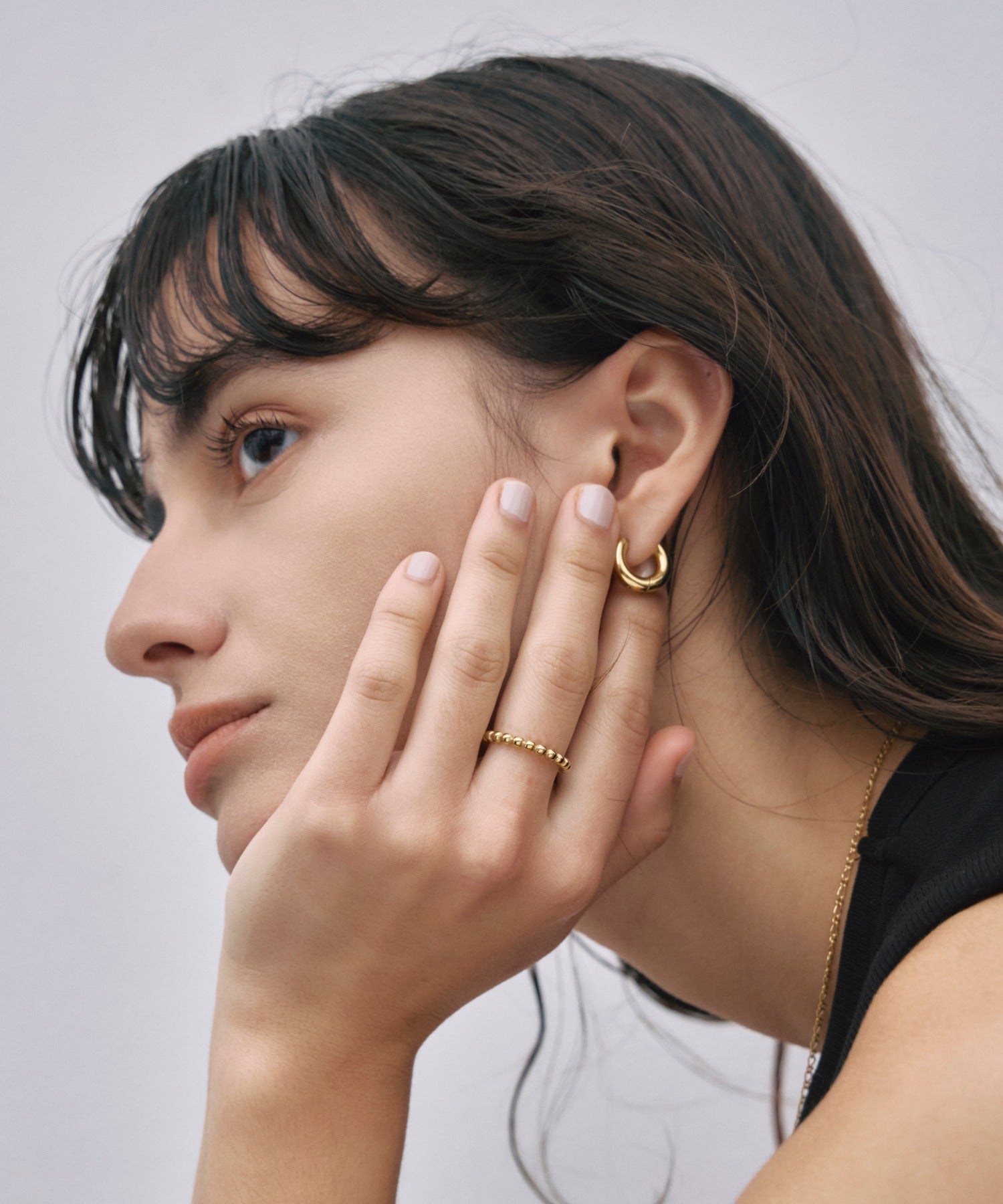 [Gold] Hoop earrings