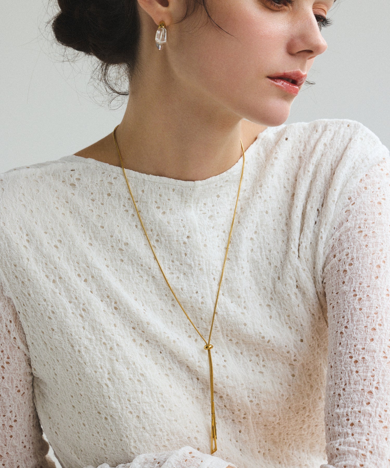 ゴールド]スキームフープピアス