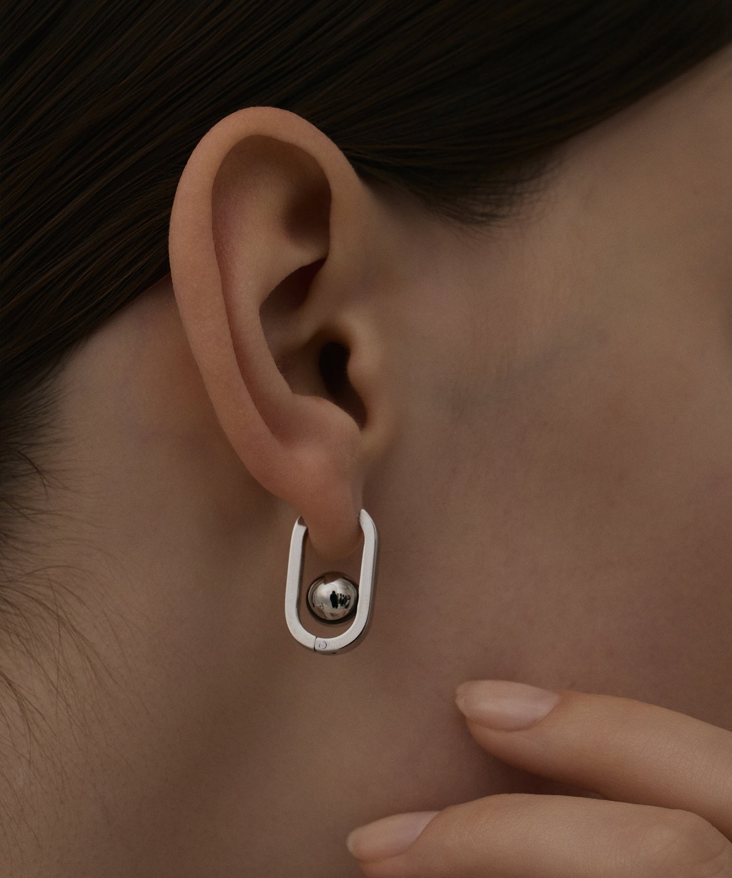 銀の純度高いシルバーピアス シルバー]ボトムボールピアス