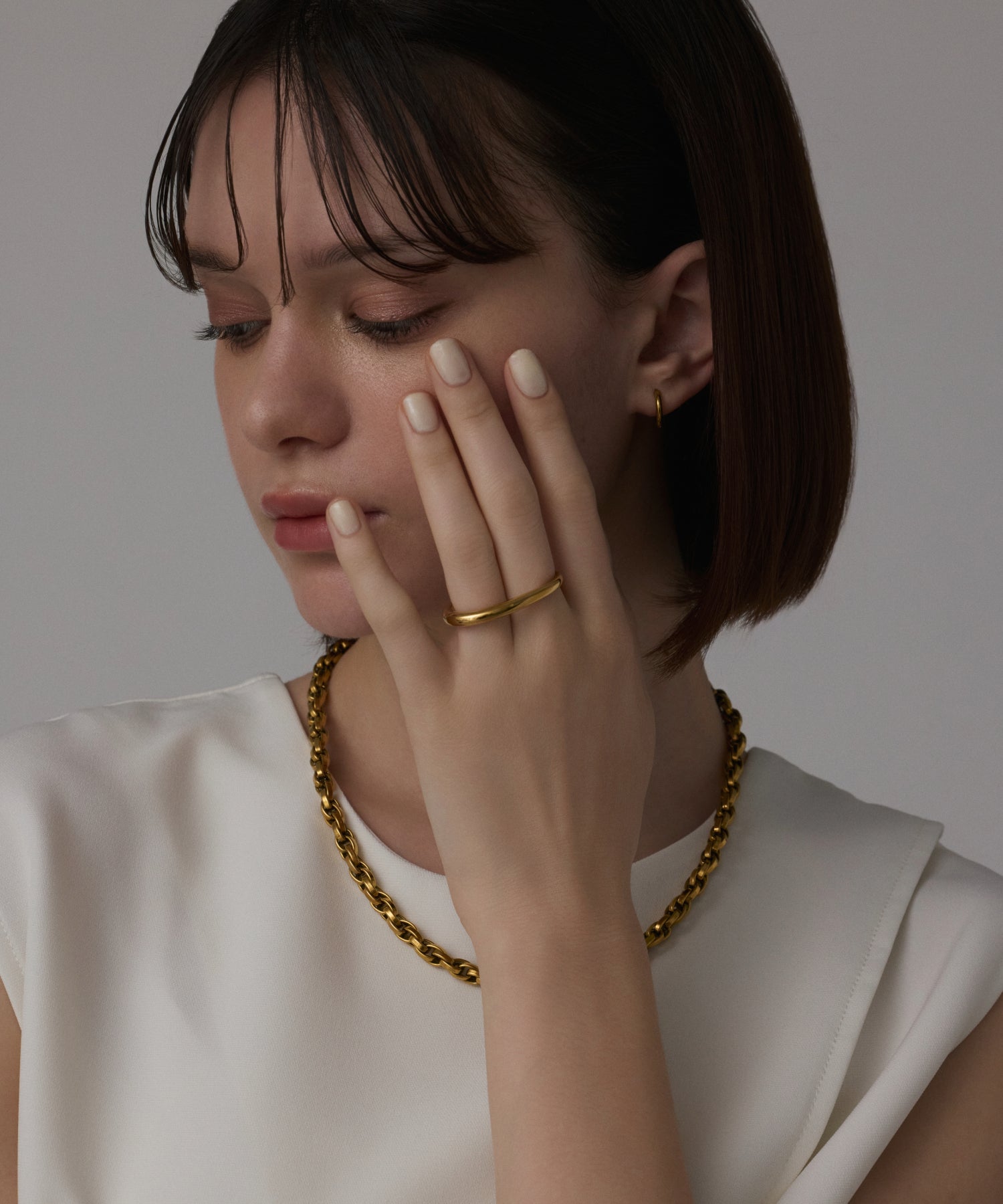 ゴールド]ダブルリング