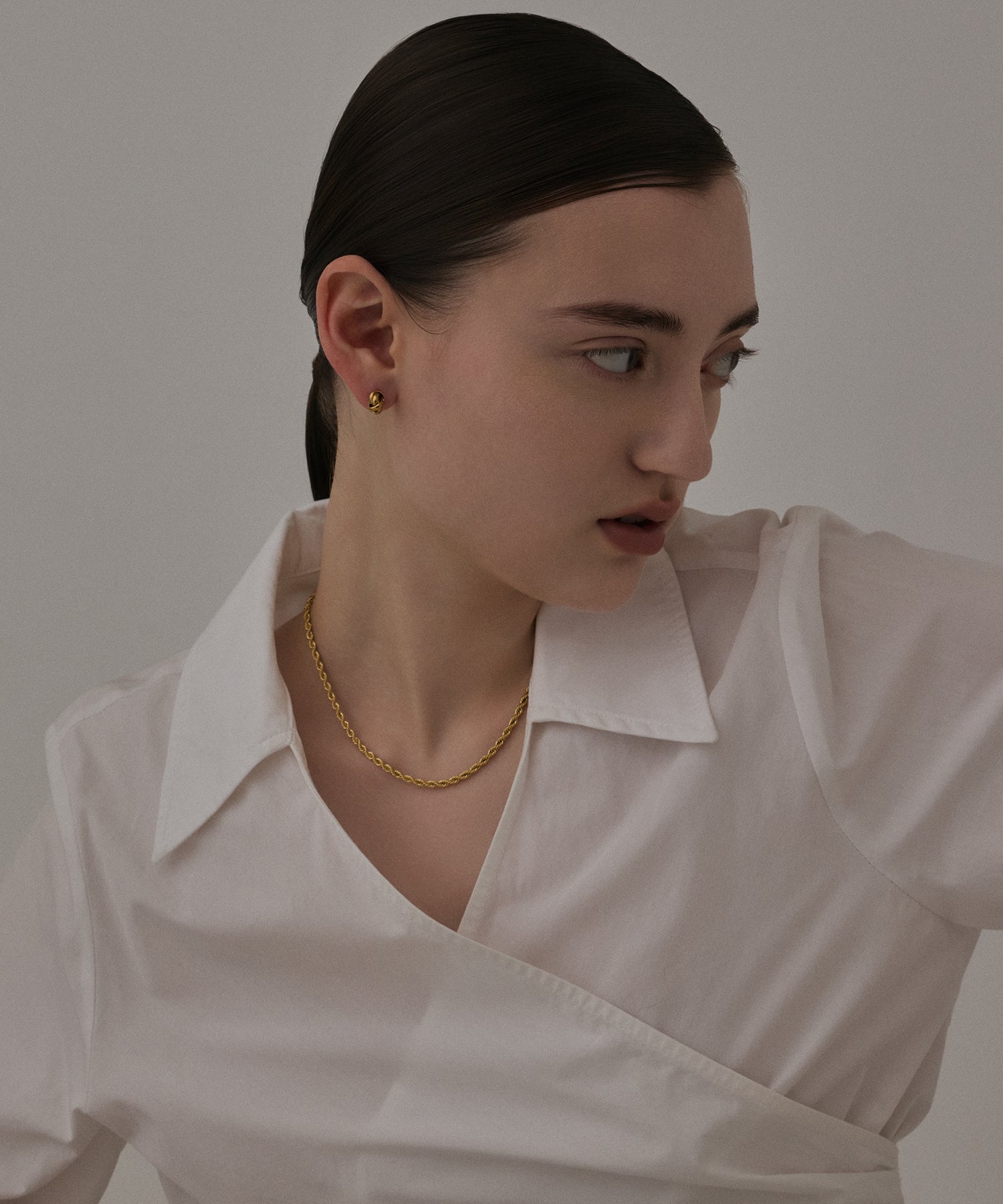 [Gold] Triple Ring Earrings